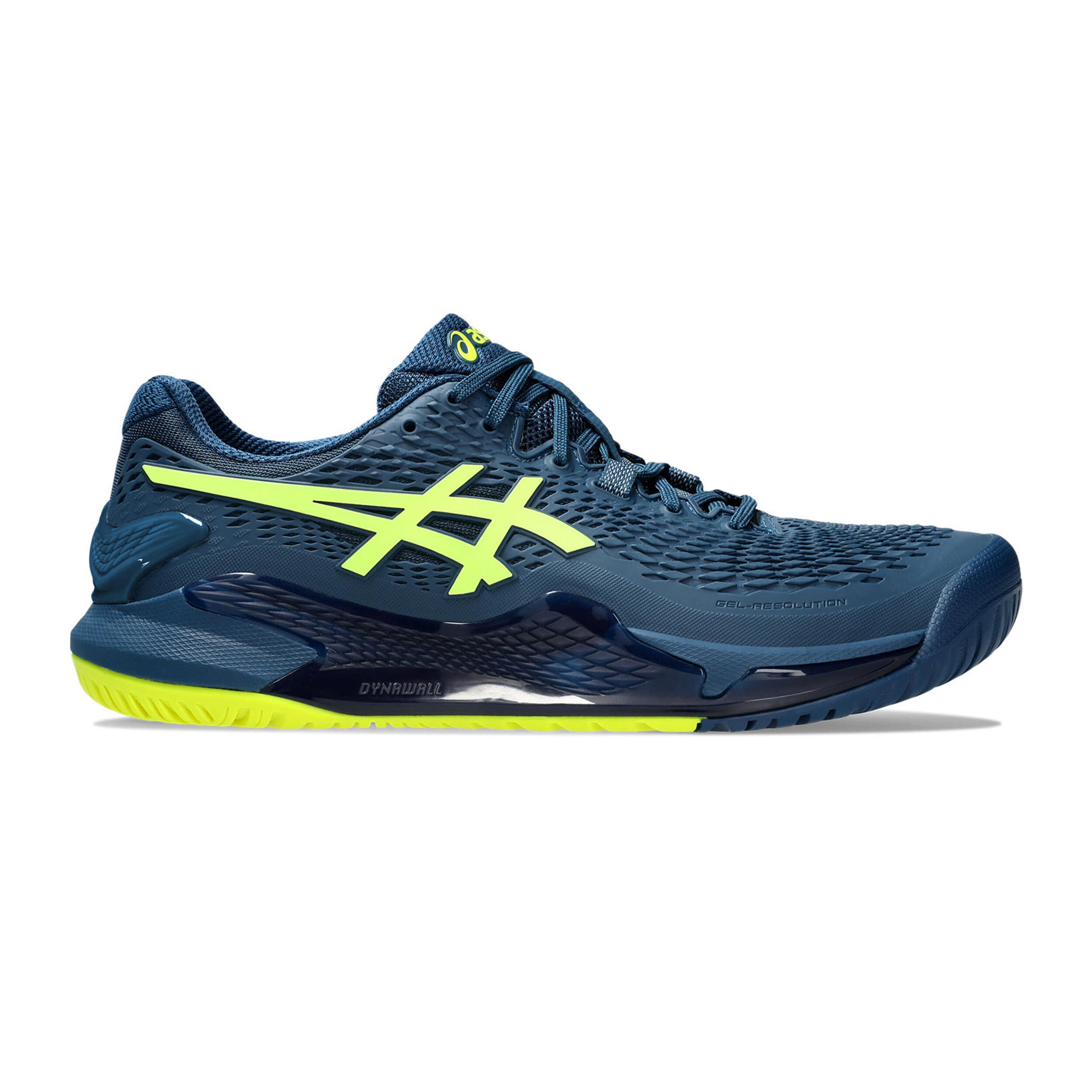 Buy ASICS Gel Resolution 9 All Court Shoe Men Blue Yellow online Tennis Point UK