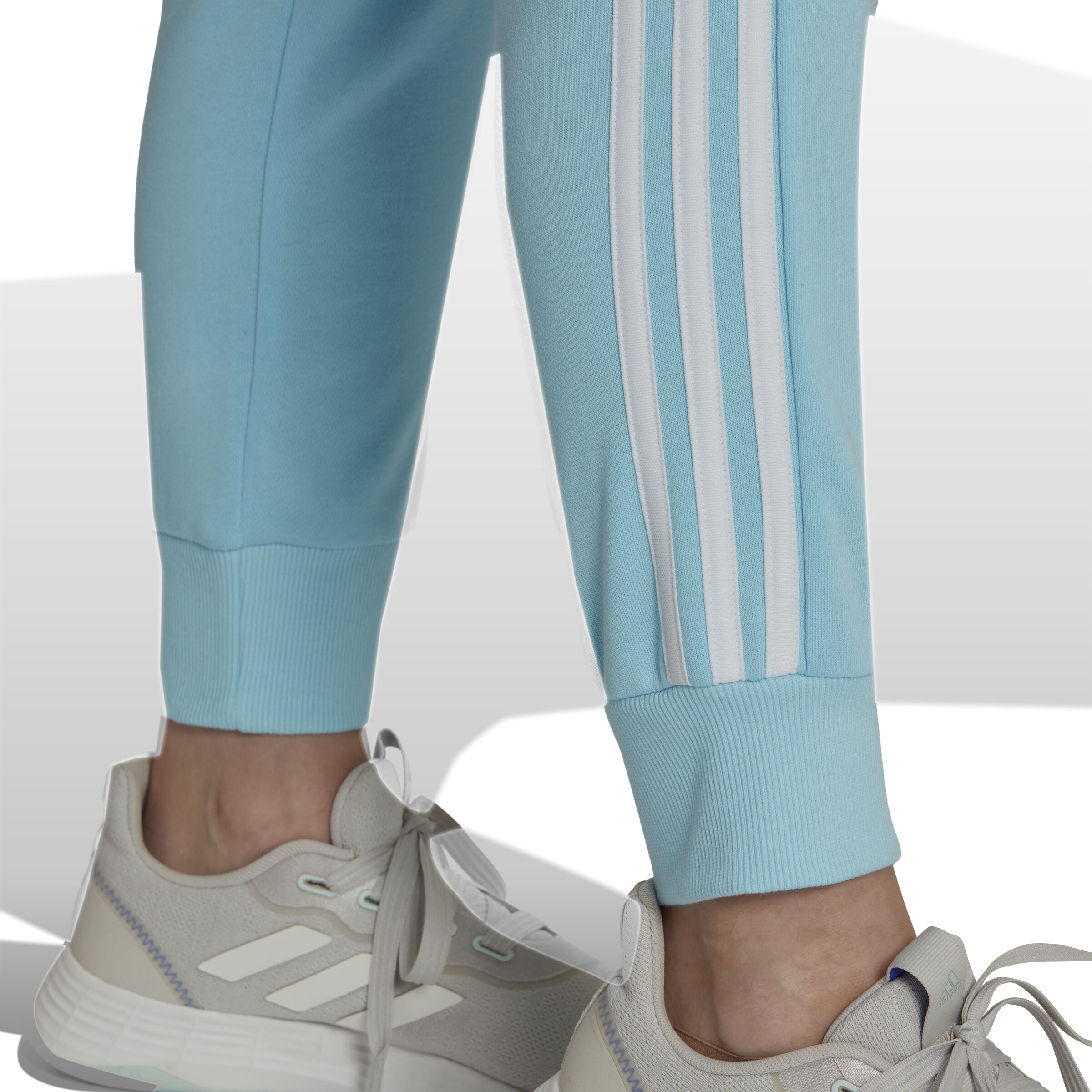 Lime green and store blue adidas pants