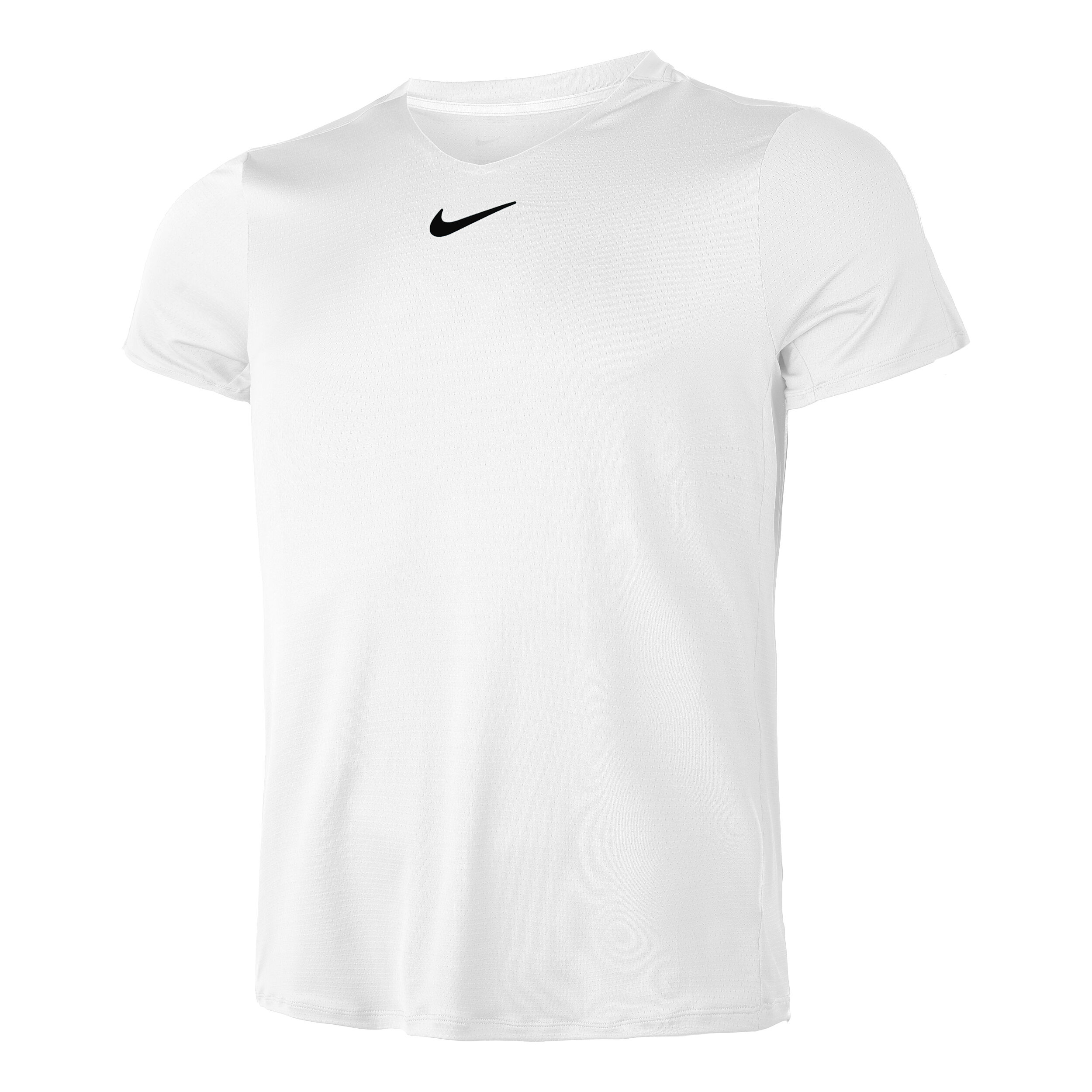 Mens white nike dri fit shirt online