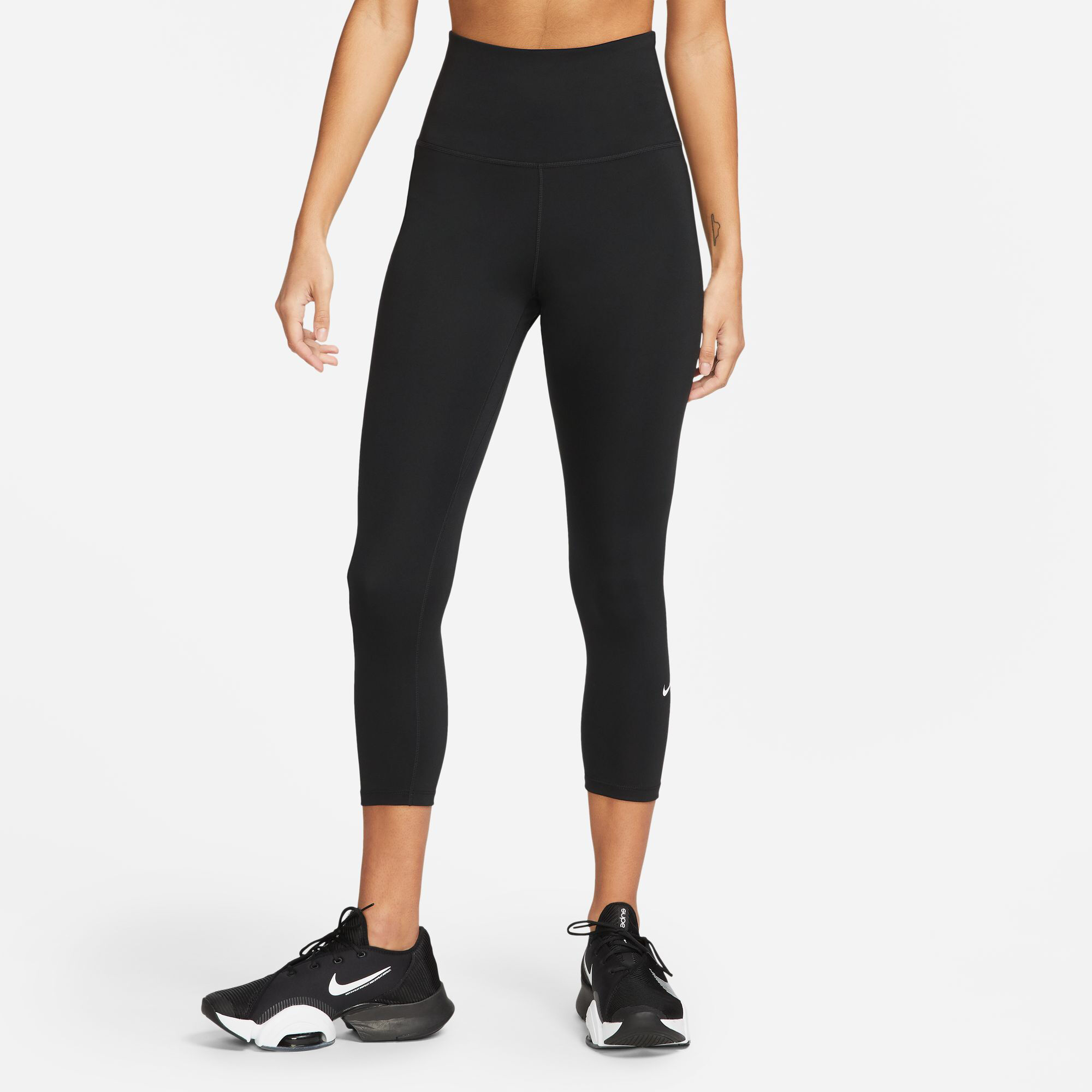 Dri Fit One High Rise Crop Tight Women Black