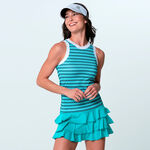 Lucky in Love Clothing Lucky in Love Linen Nouveau Vision Tank top Women - turquoise, white