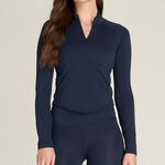 Wilson Long sleeve Wilson Baseline Half-Zip Long sleeve Women-dark blue