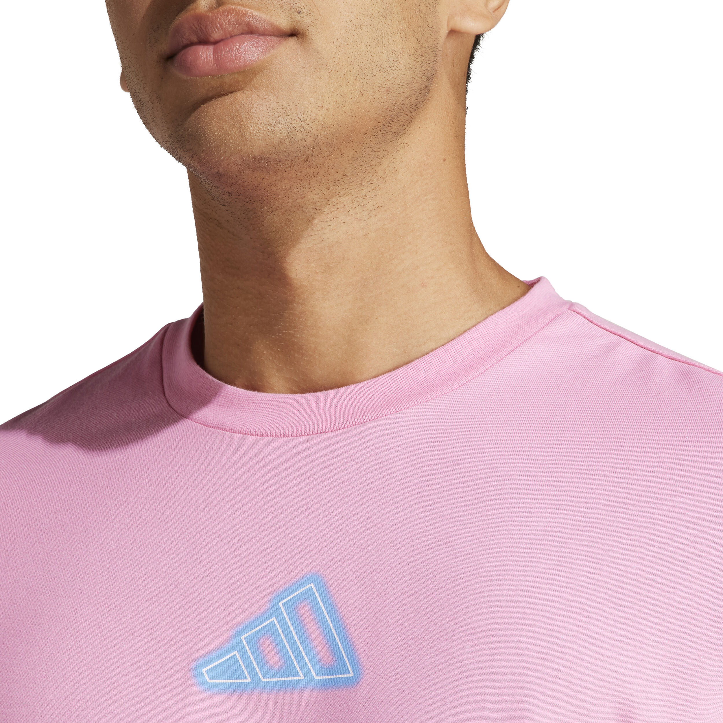 Pink adidas shirt mens top