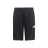 Training Essentials 3 Stripes Shorts Kids-Black,White