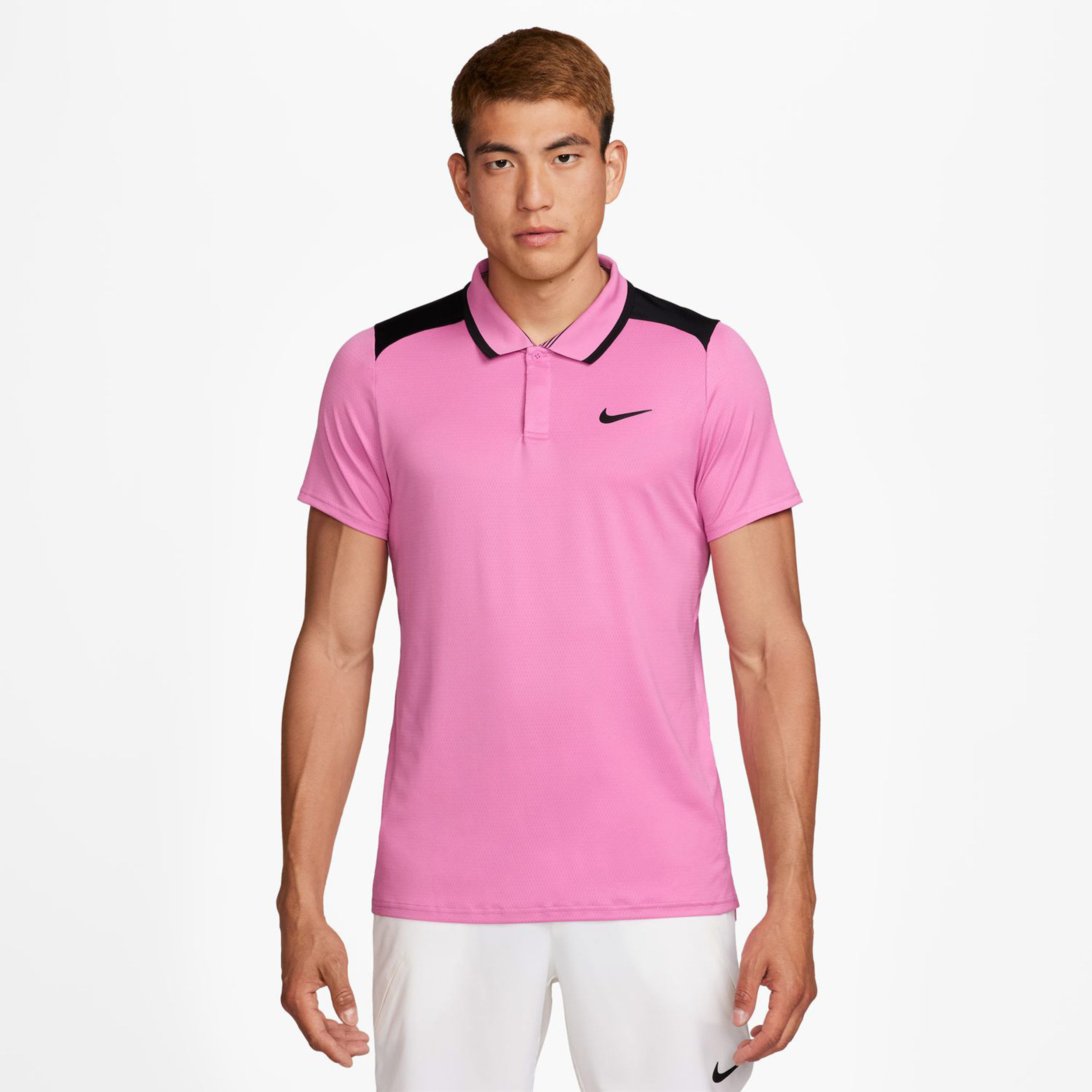 Mens black and pink polo shirts shop