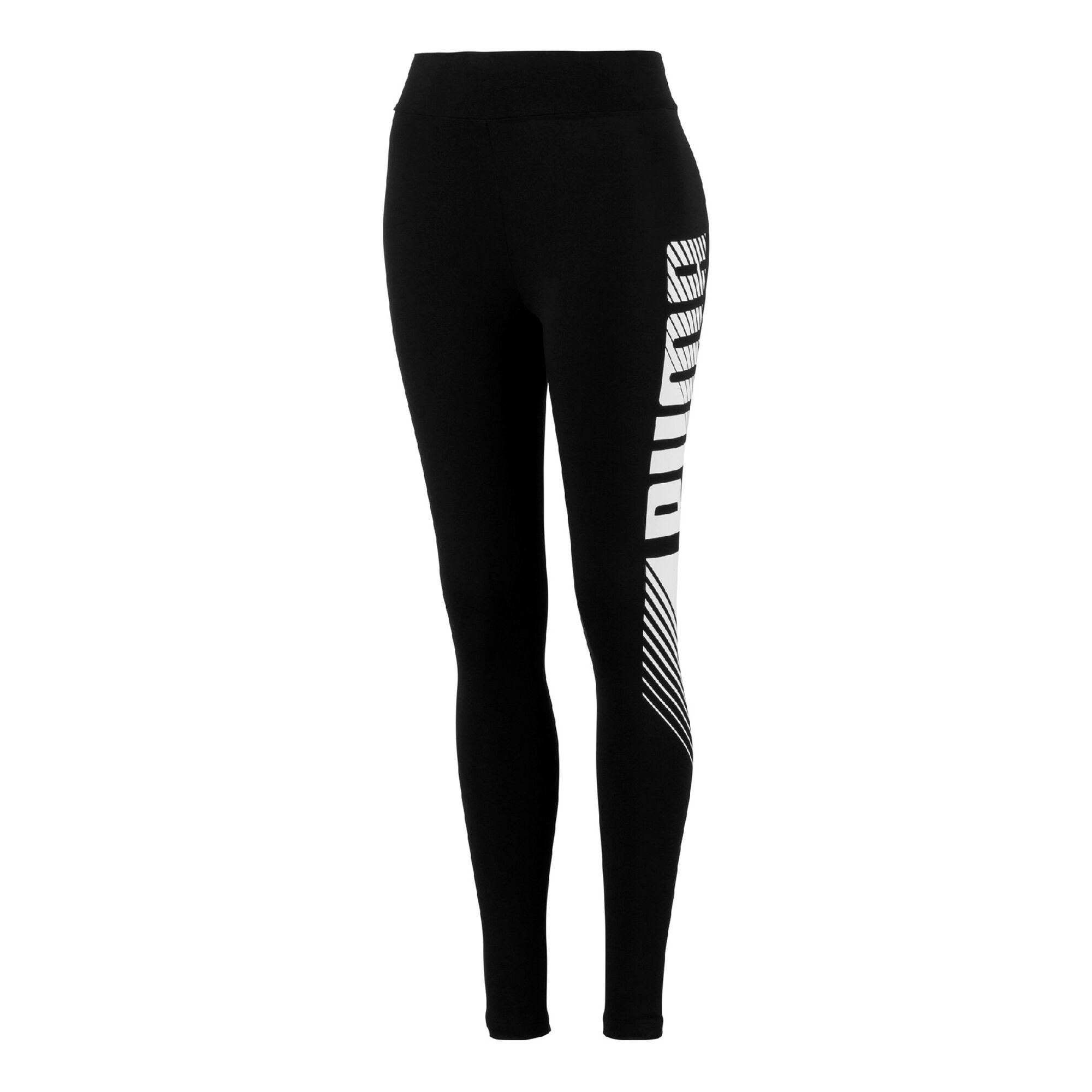 buy Puma Essential Graphic Tight Women - Black, White online | Tennis-Point