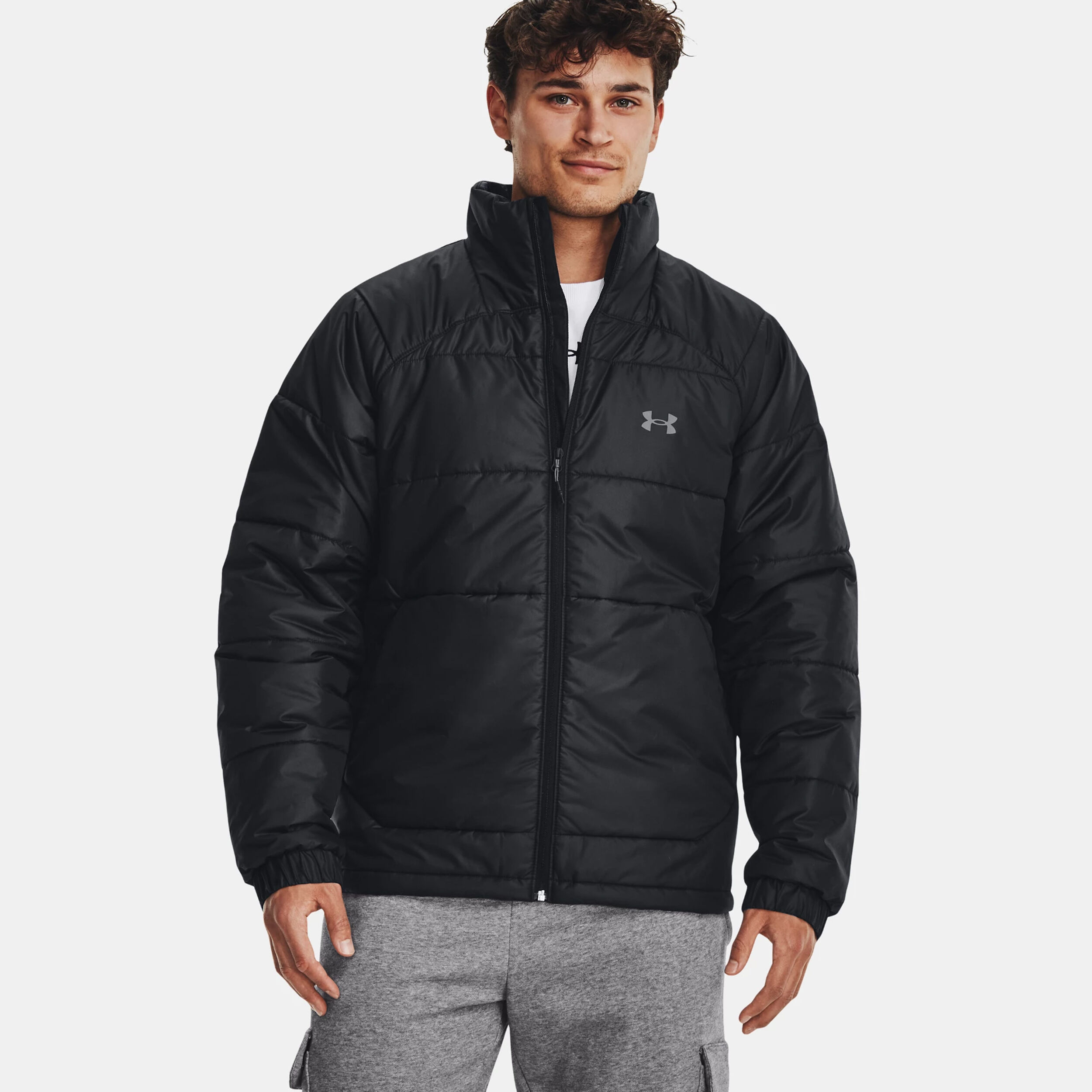 Under armour men's on sale jacket black