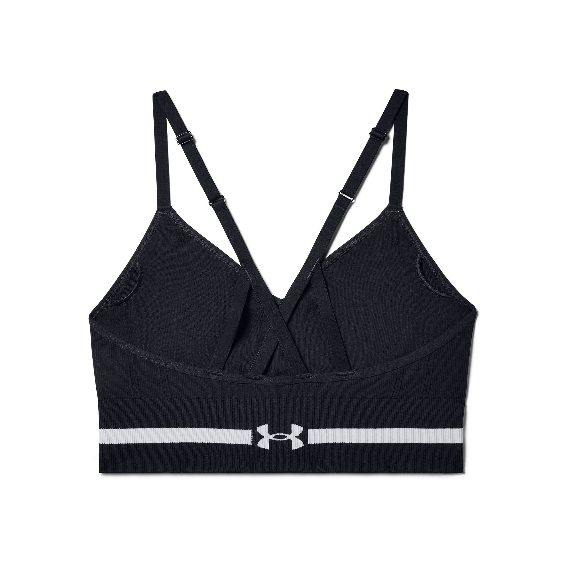 Buy Under Armour Seamless Low Long Sports Bras Women Black, Lightgrey  online