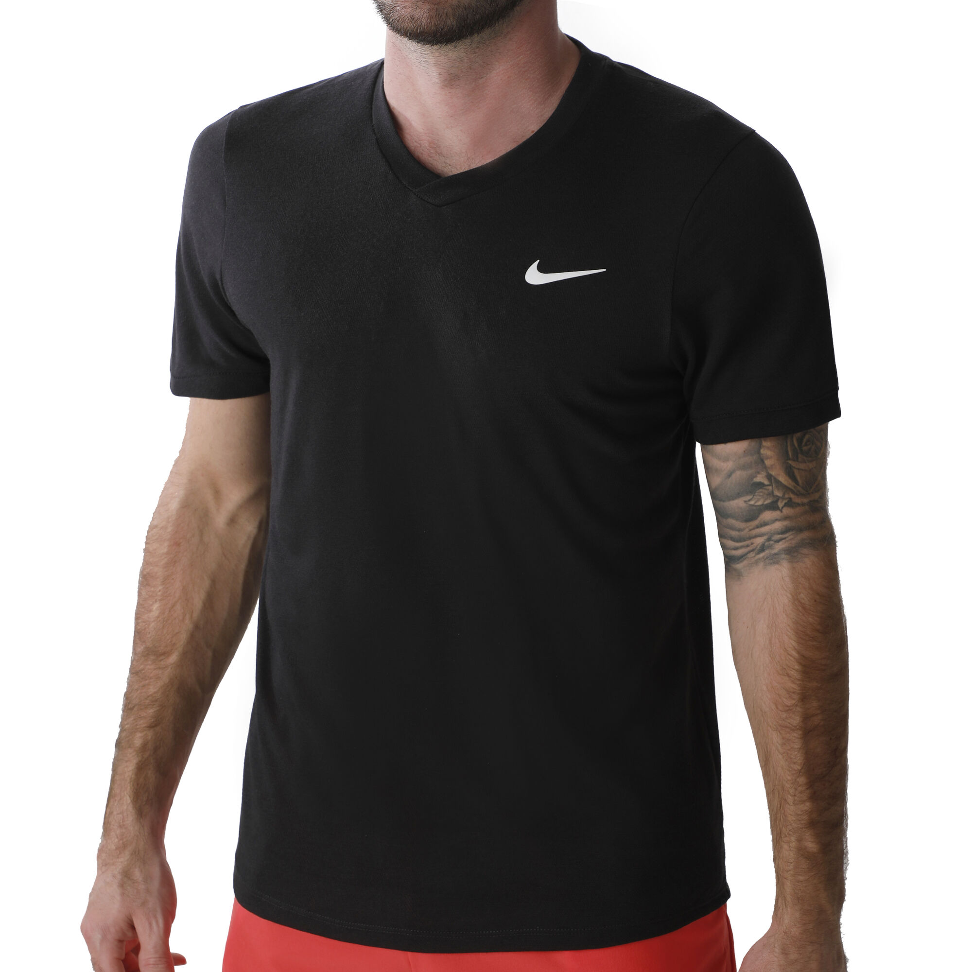 buy Nike Court Dry Challenger T-Shirt Men - Black, White online ...
