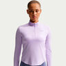 Swift Half-Zip Running shirt Women - violet, silver