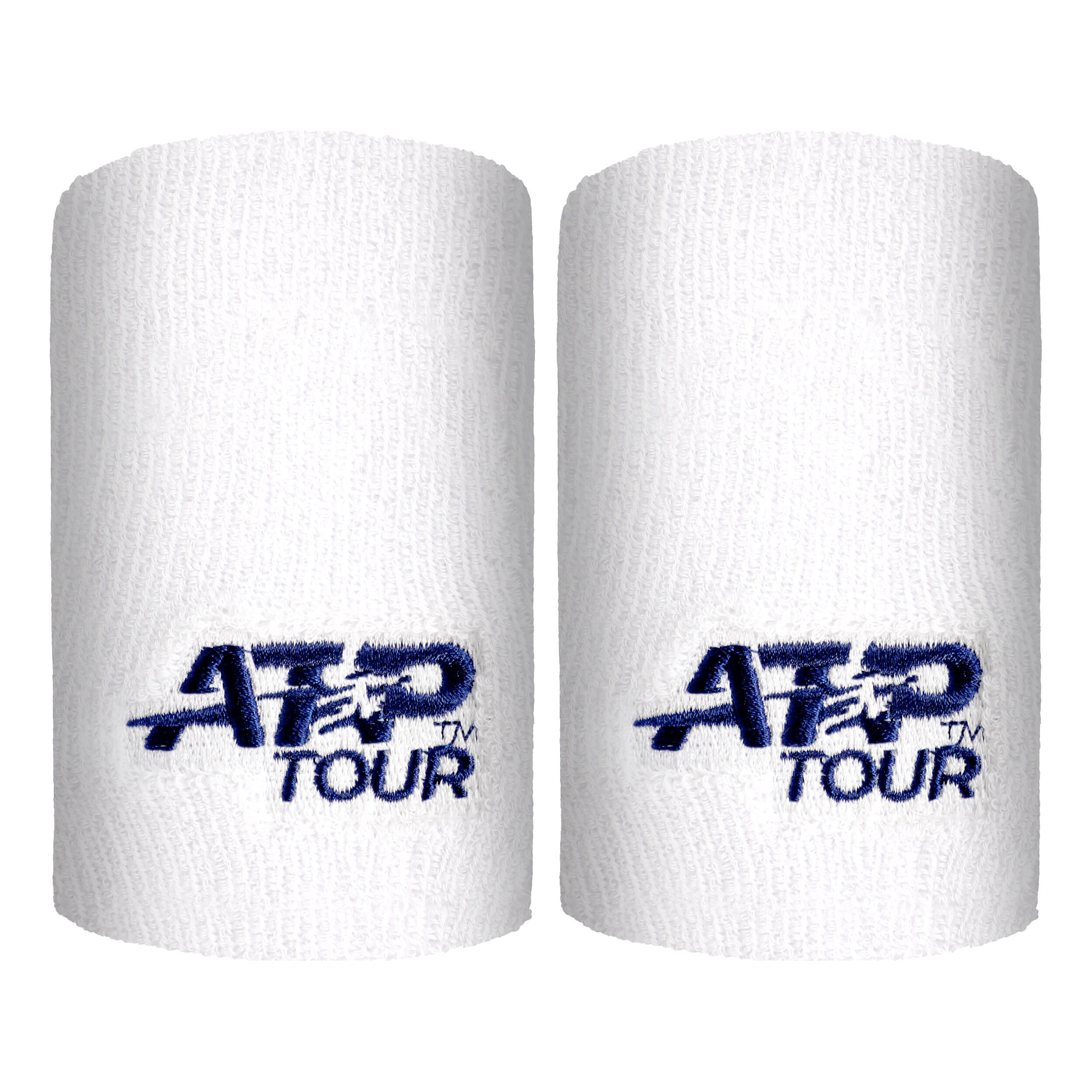 Buy ATP Tour Performance Long Wristband 2 Pack White online