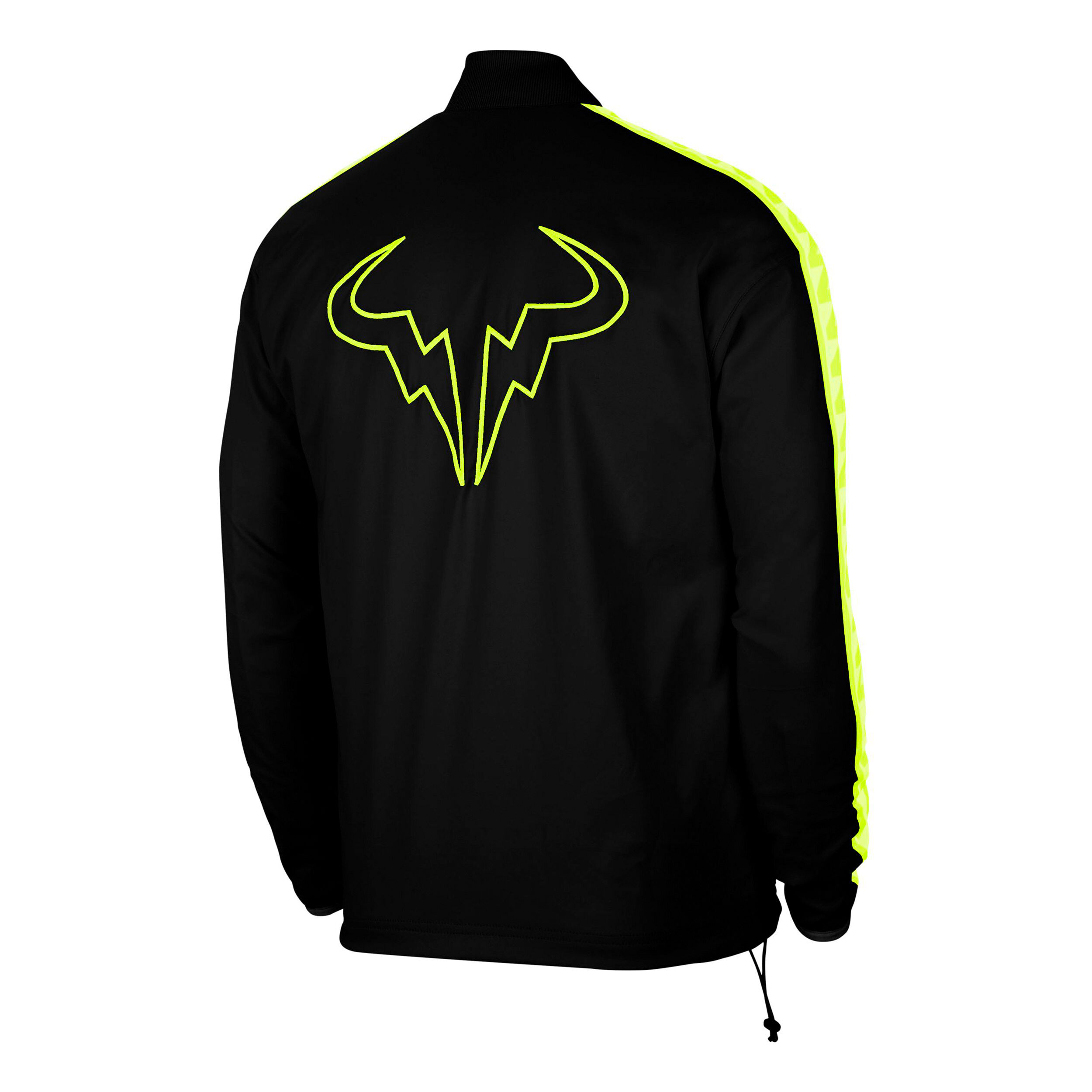 Rafael Nadal Training Jacket Men Black Neon Green