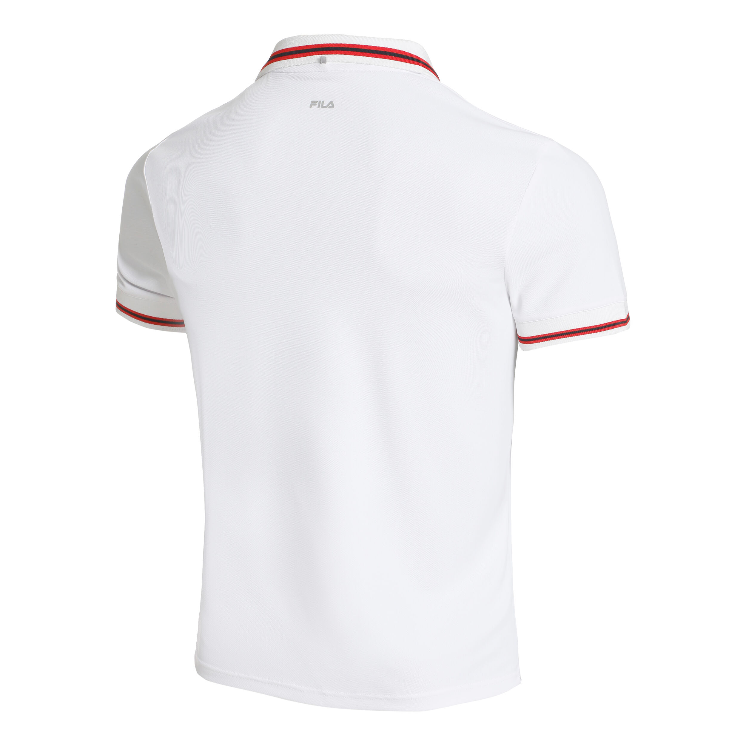 Core Button Piro Polo Men White Red