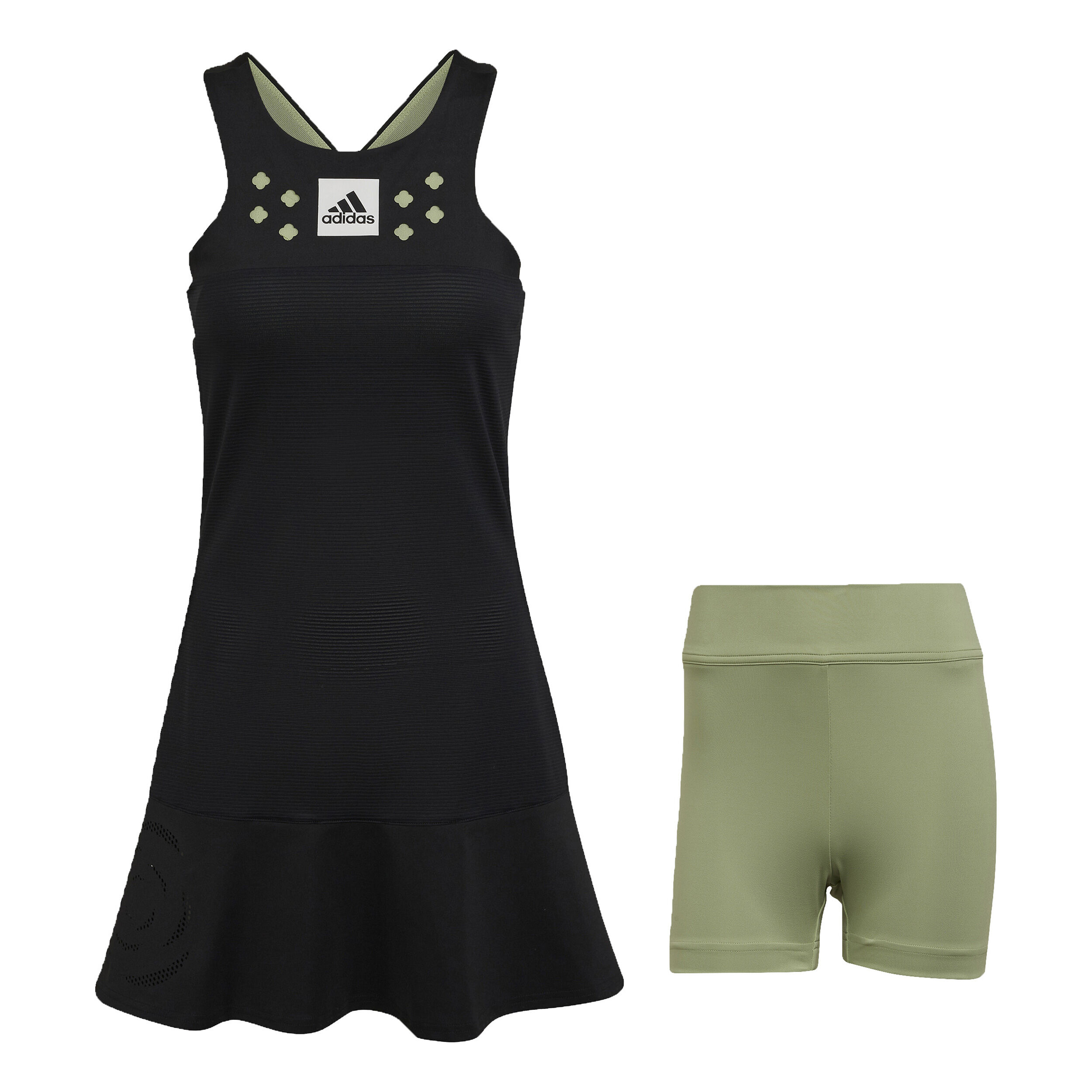 Paris Tapered Y Dress Women Black Green