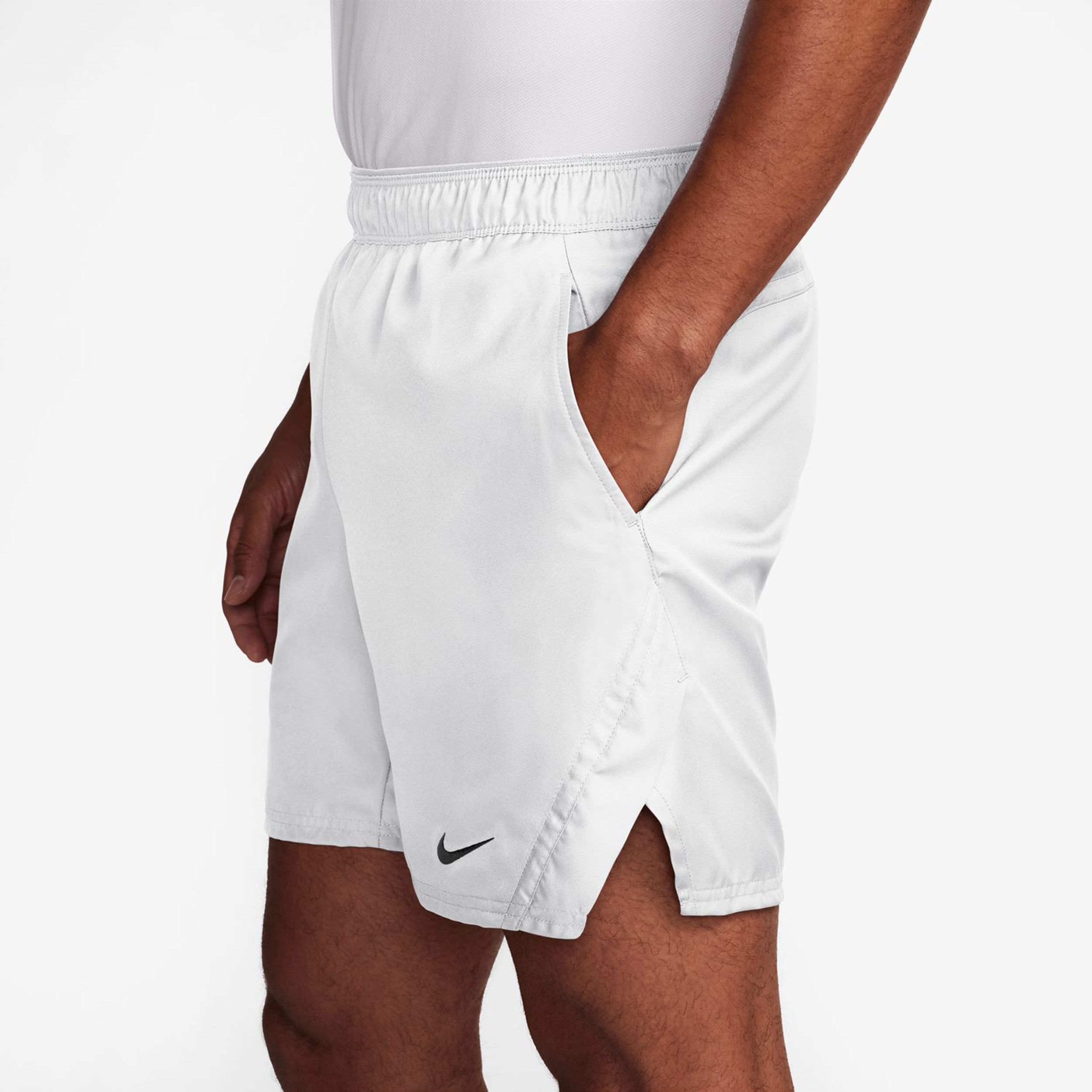 White nike outlet running shorts