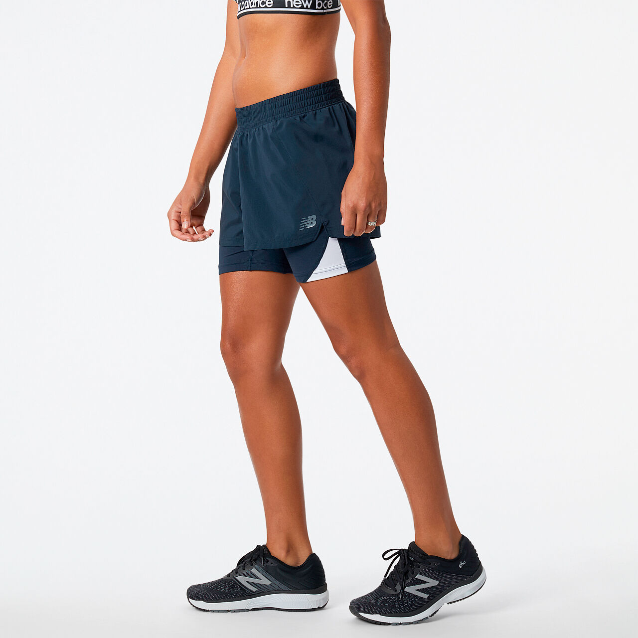 New balance women's online 5-inch 2-in-1 short