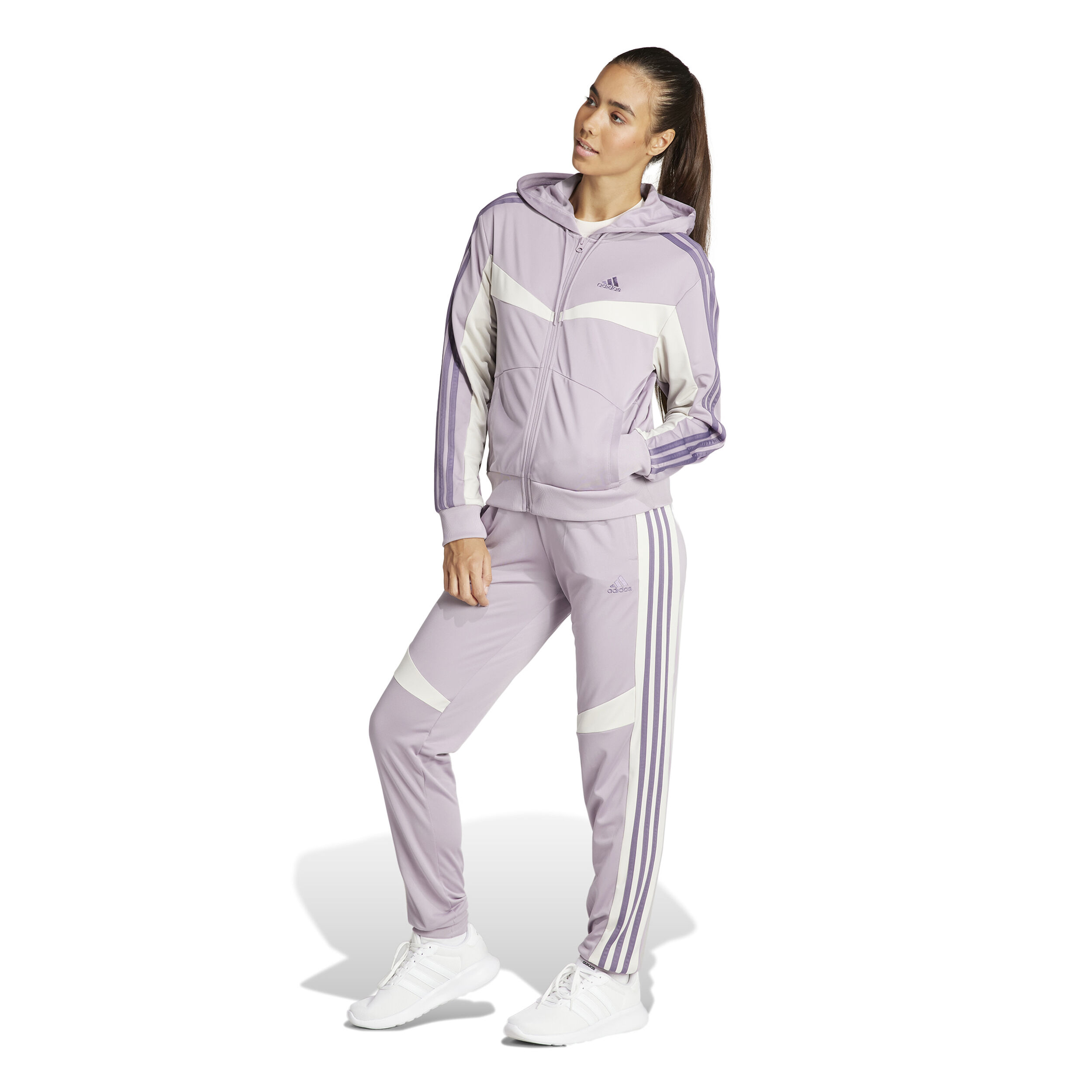 Lilac adidas tracksuit store