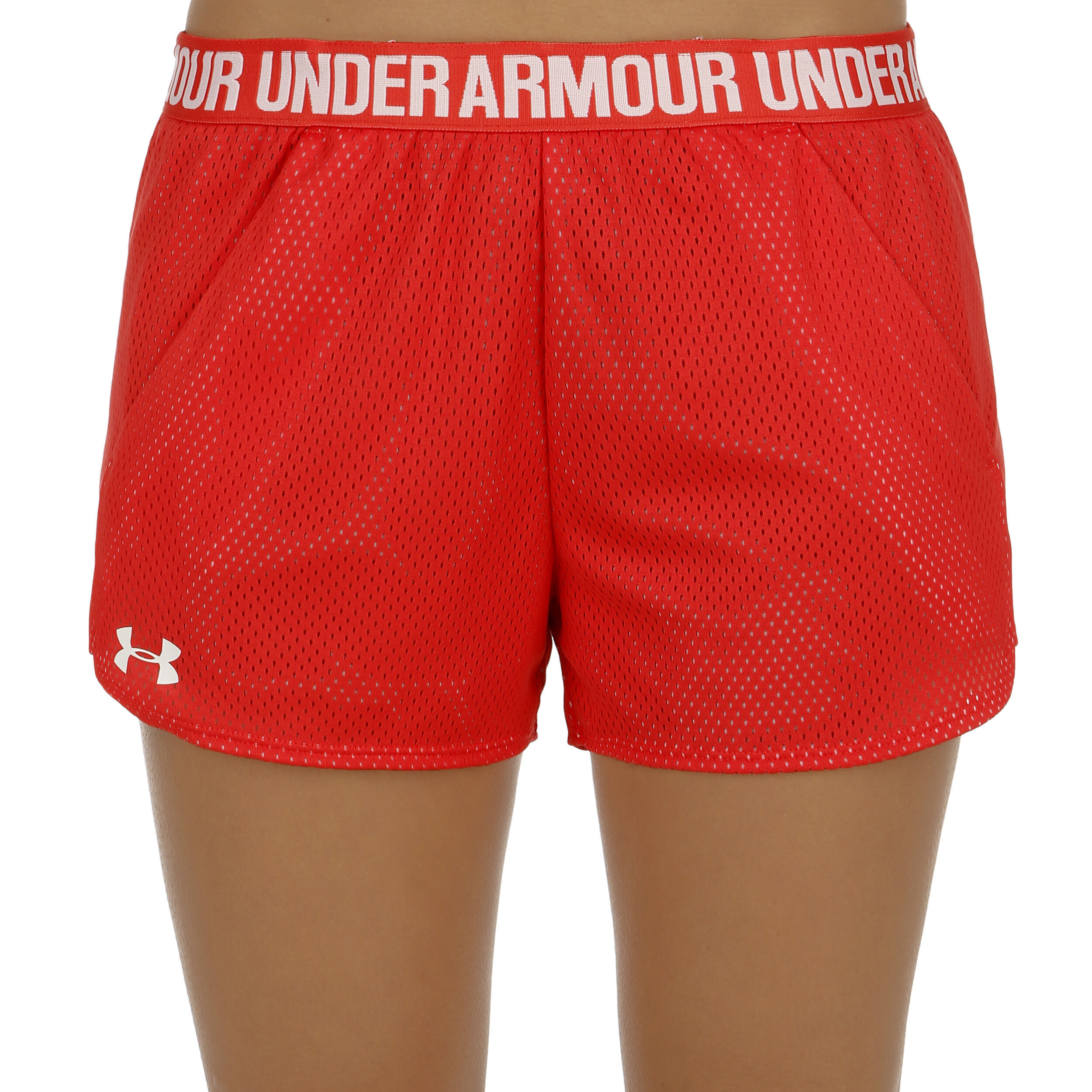 Womens red under armour shorts top