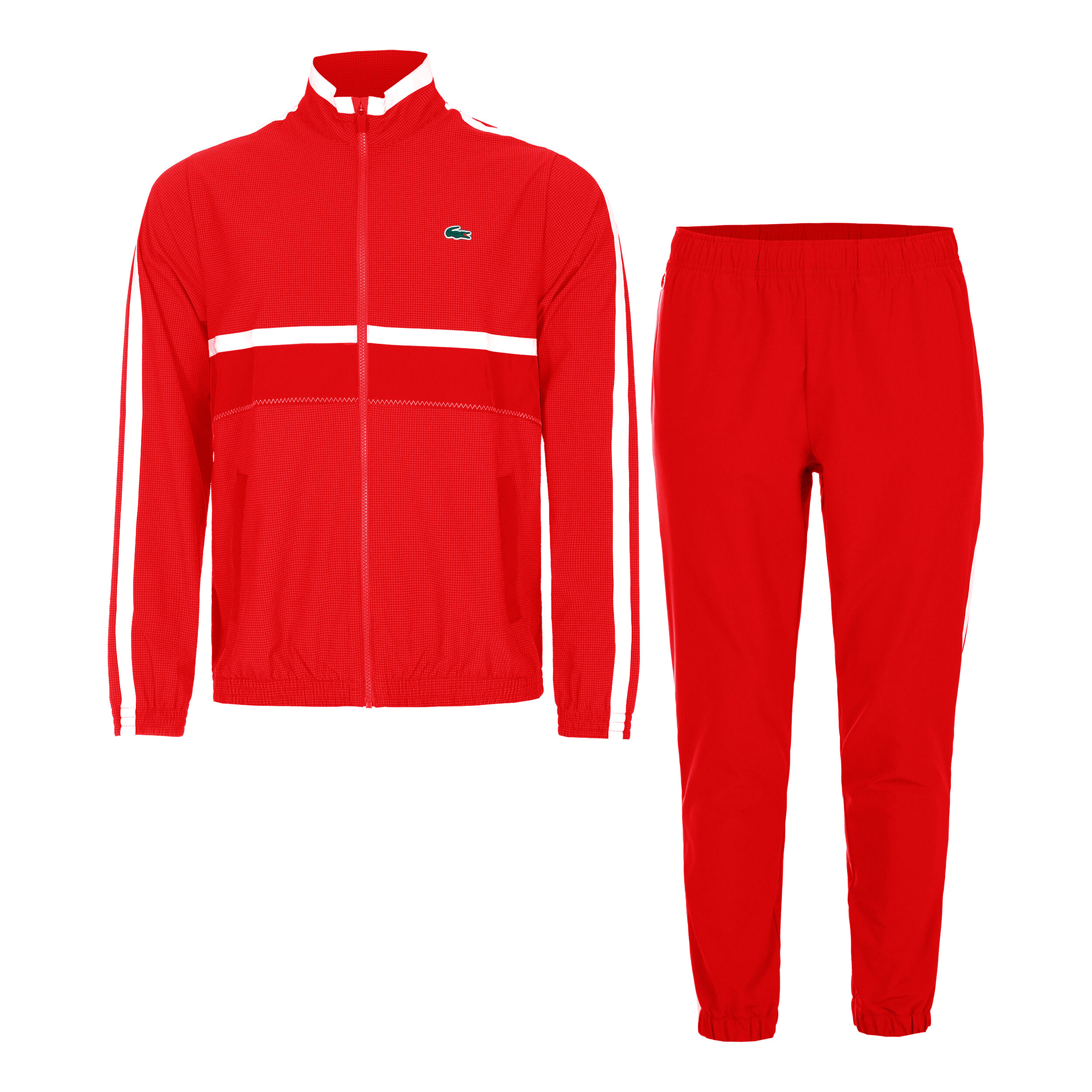 Red tracksuit cheap discount
