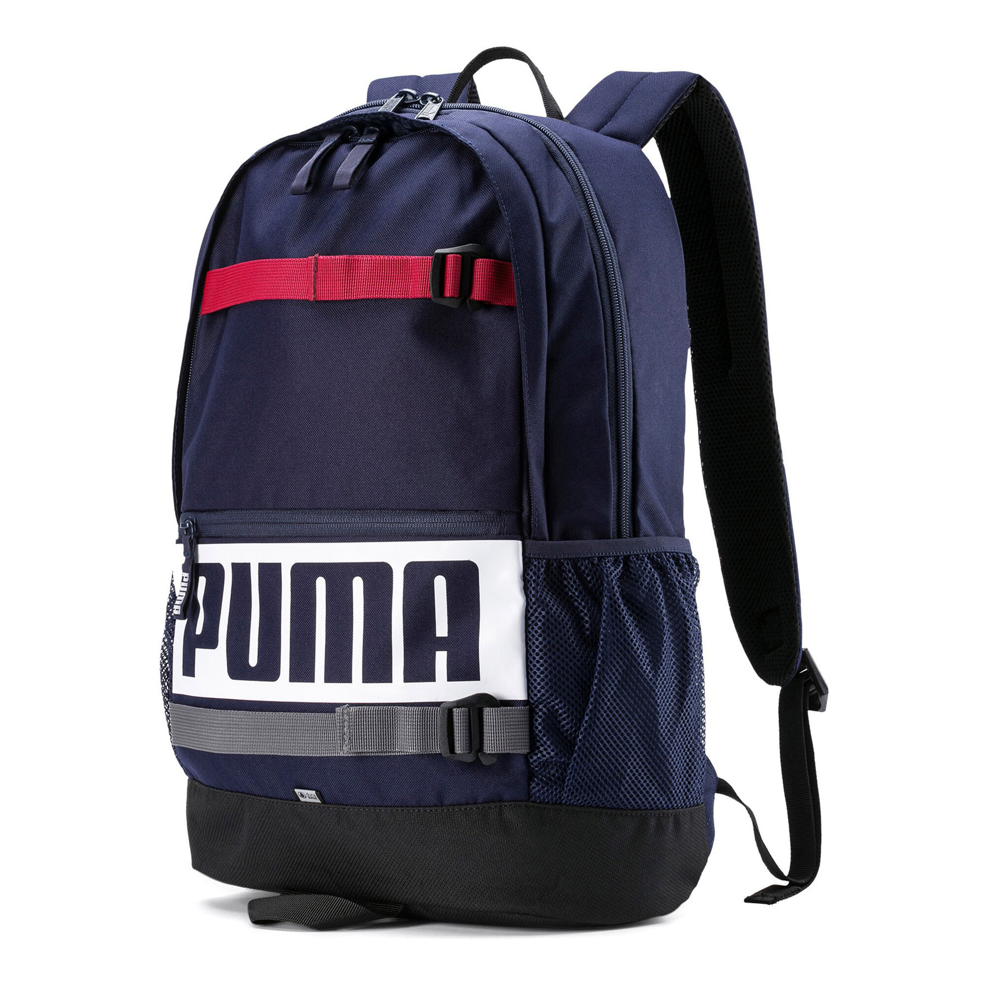 buy Puma Deck Medium Sports Bag Dark Blue, White online TennisPoint