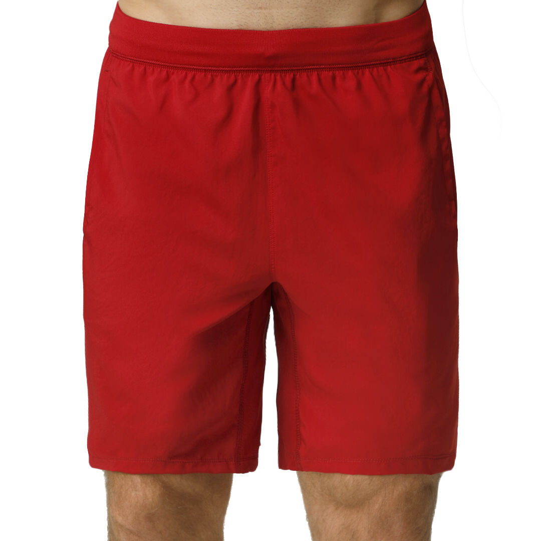 4KRFT 3 Stripes Tech Woven 8in Shorts Men Red Black