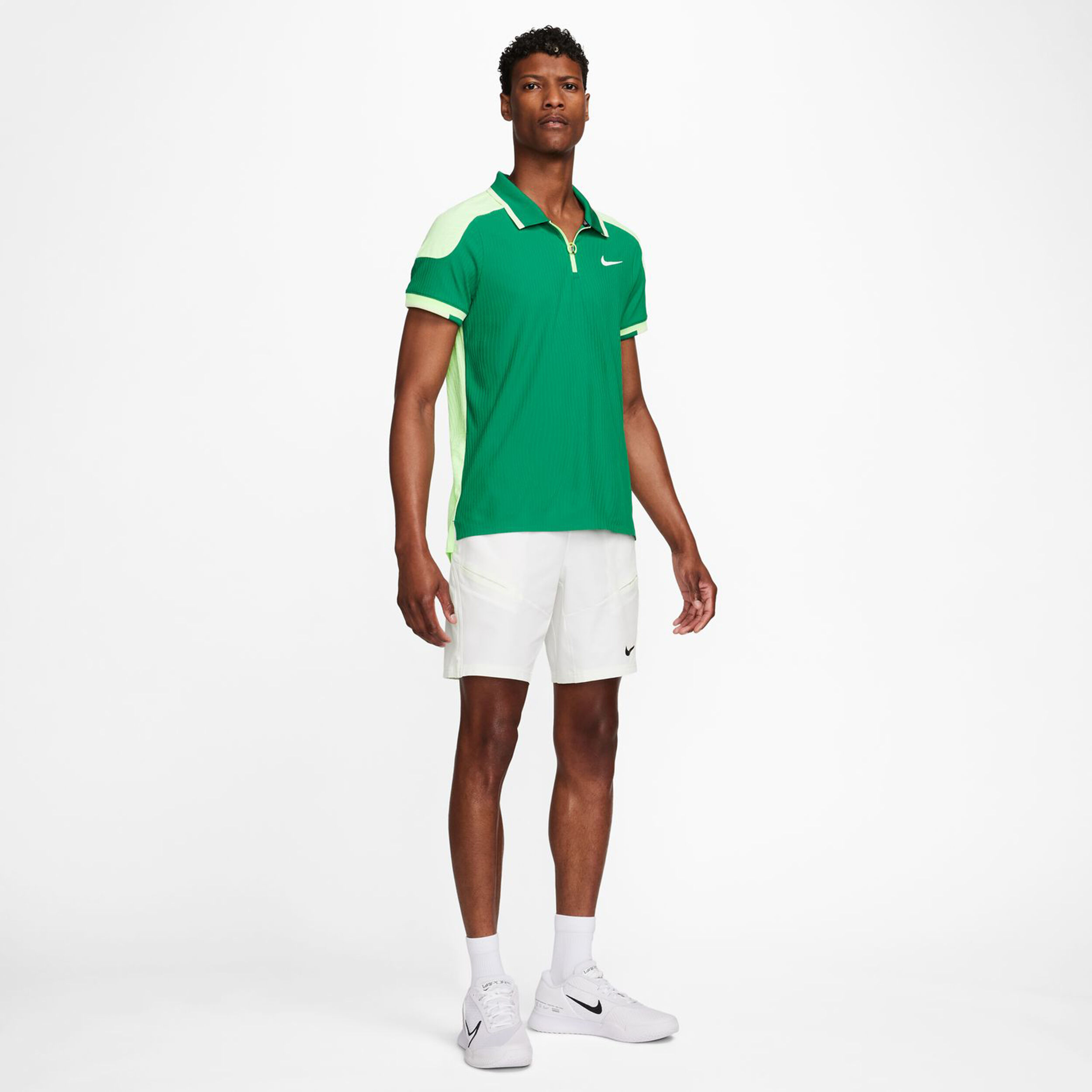 Court Dri Fit Advantage Slam ULT Polo Men Green Neon Green