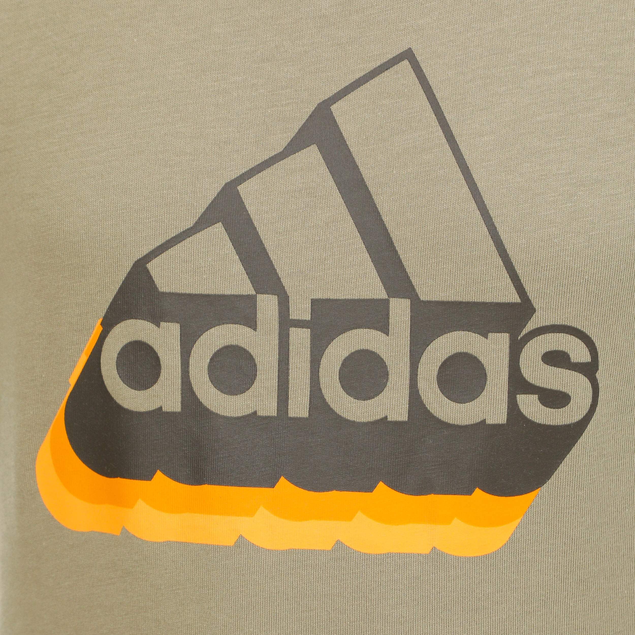 Badge Of Sport Retro T Shirt Boys Olive