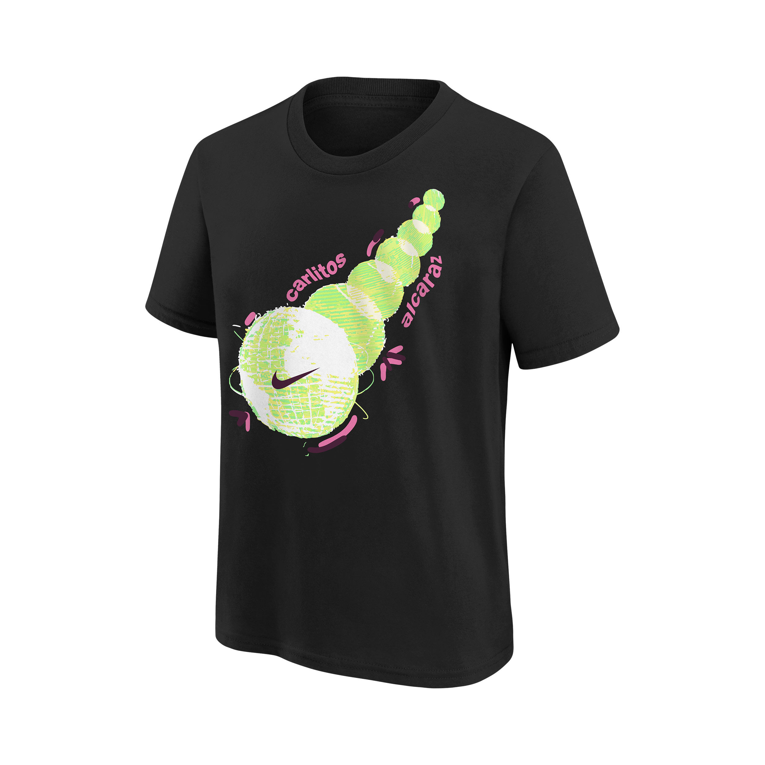 [希少] lil soft tennis KiD T-shirts Nike Carlos Alcaraz T-Shirt Boys Black | Tennis-Point