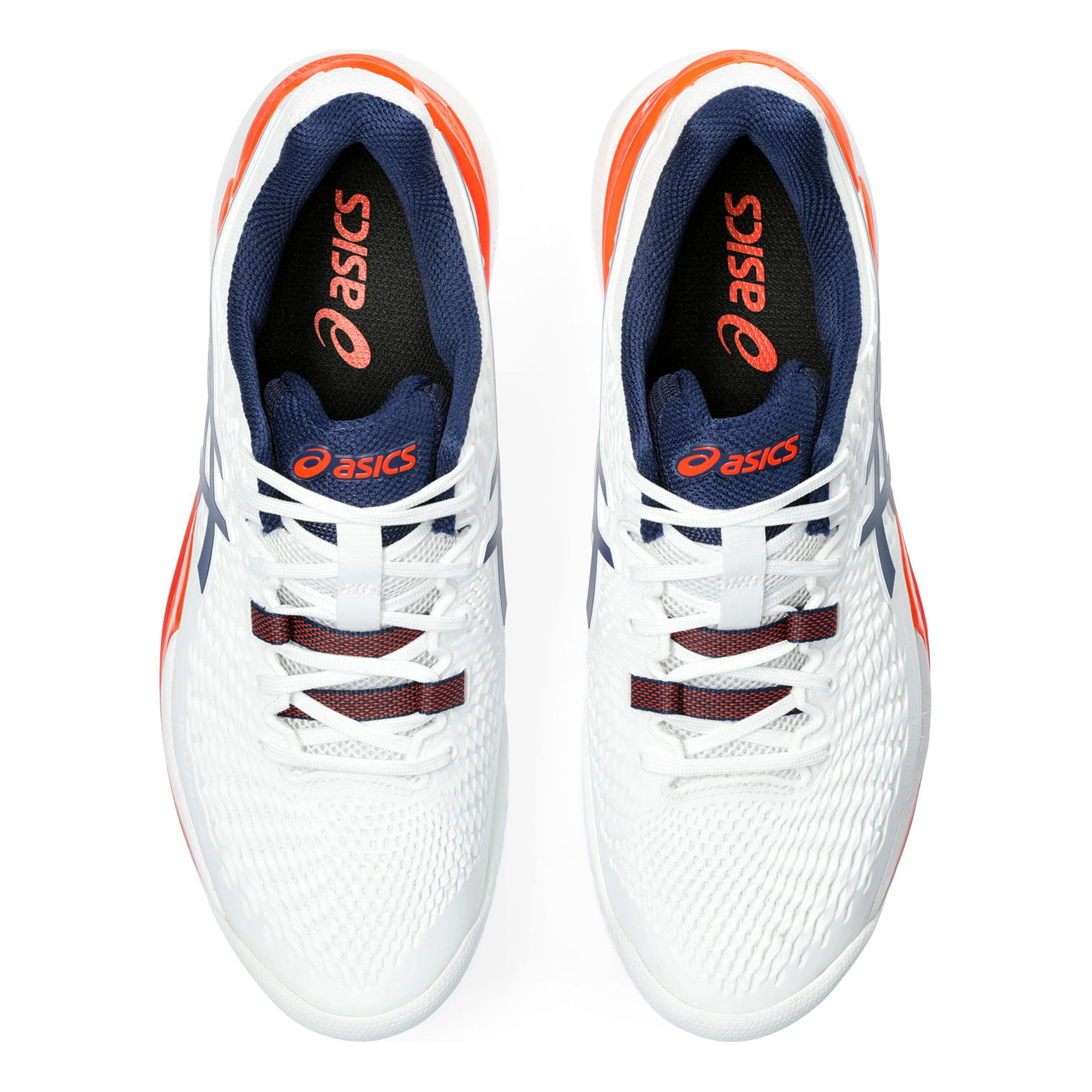 Buy ASICS Gel Resolution 9 AC All Court Shoe Men White Orange
