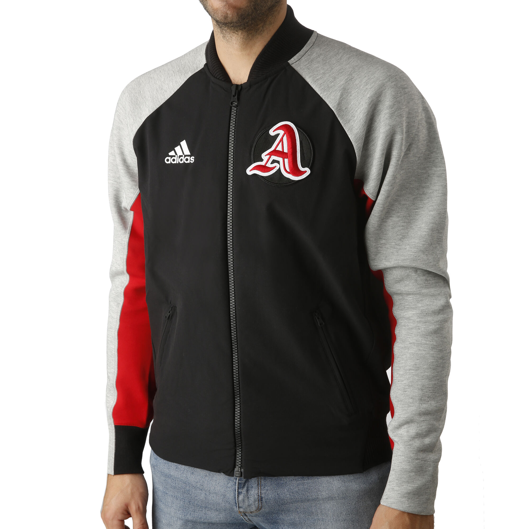 relajarse Adquisición Copiar buy adidas VRCT Training Jacket Men - Black, Lightgrey online | Tennis-Point