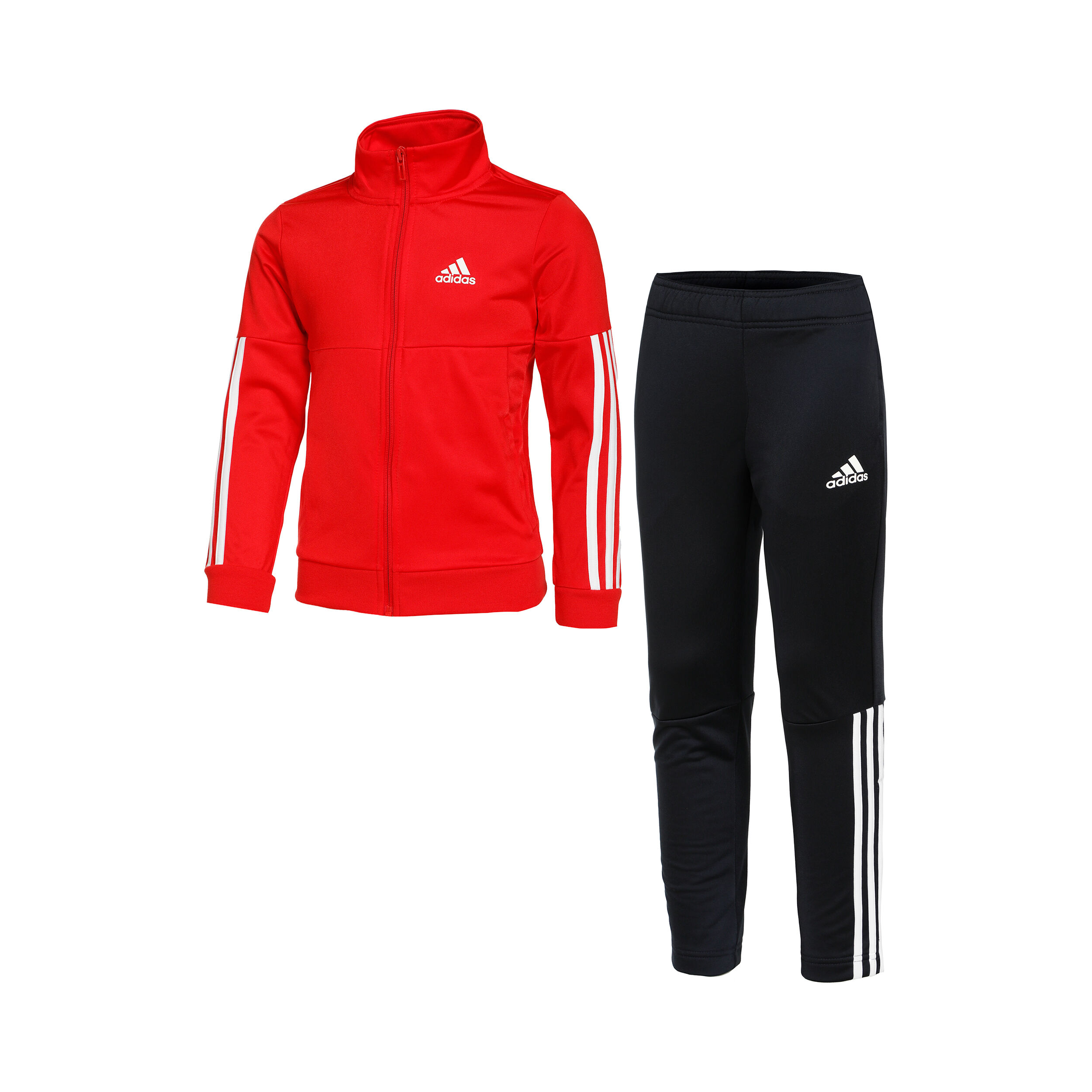 Boys red adidas tracksuit new arrivals