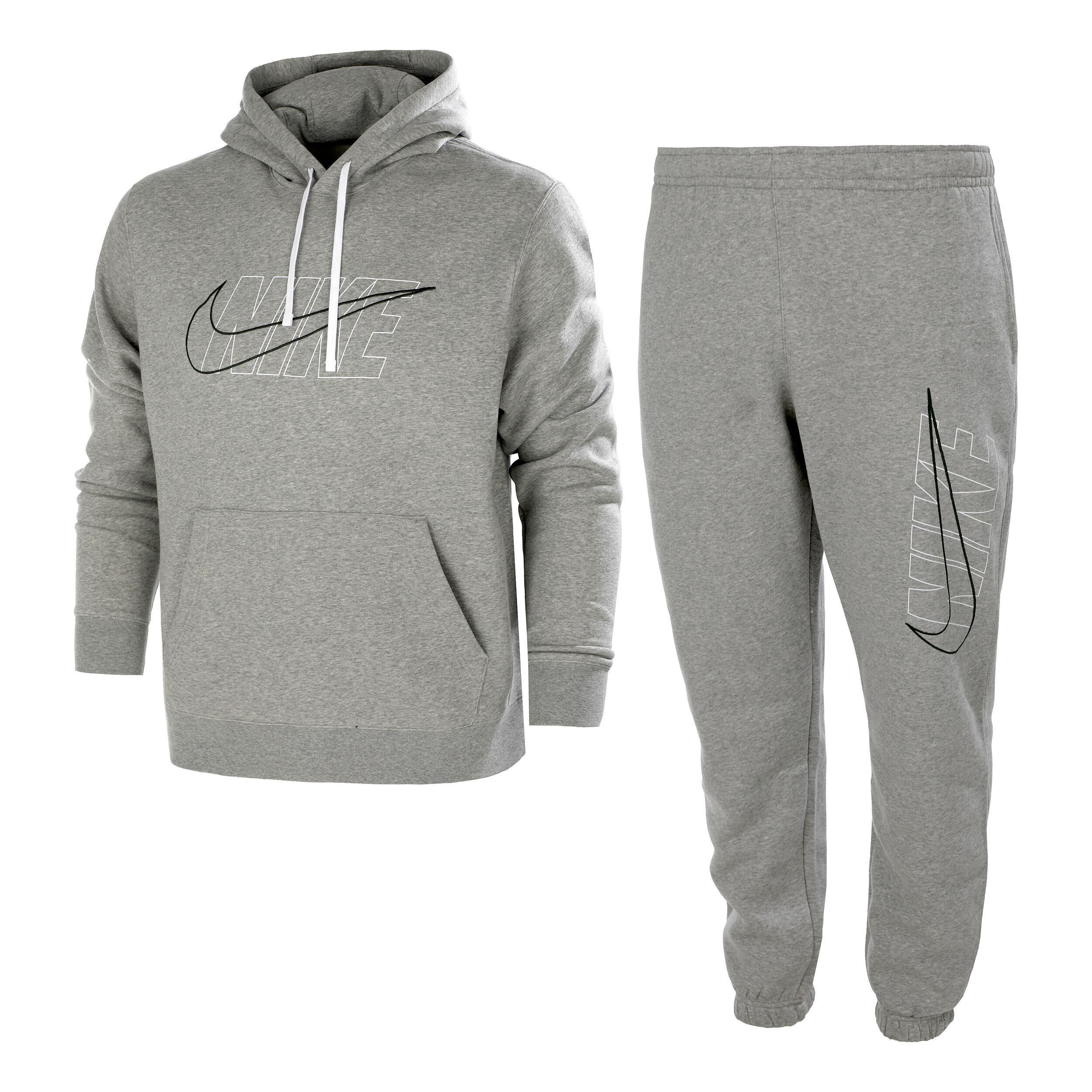 Mens light grey 2024 nike tracksuit