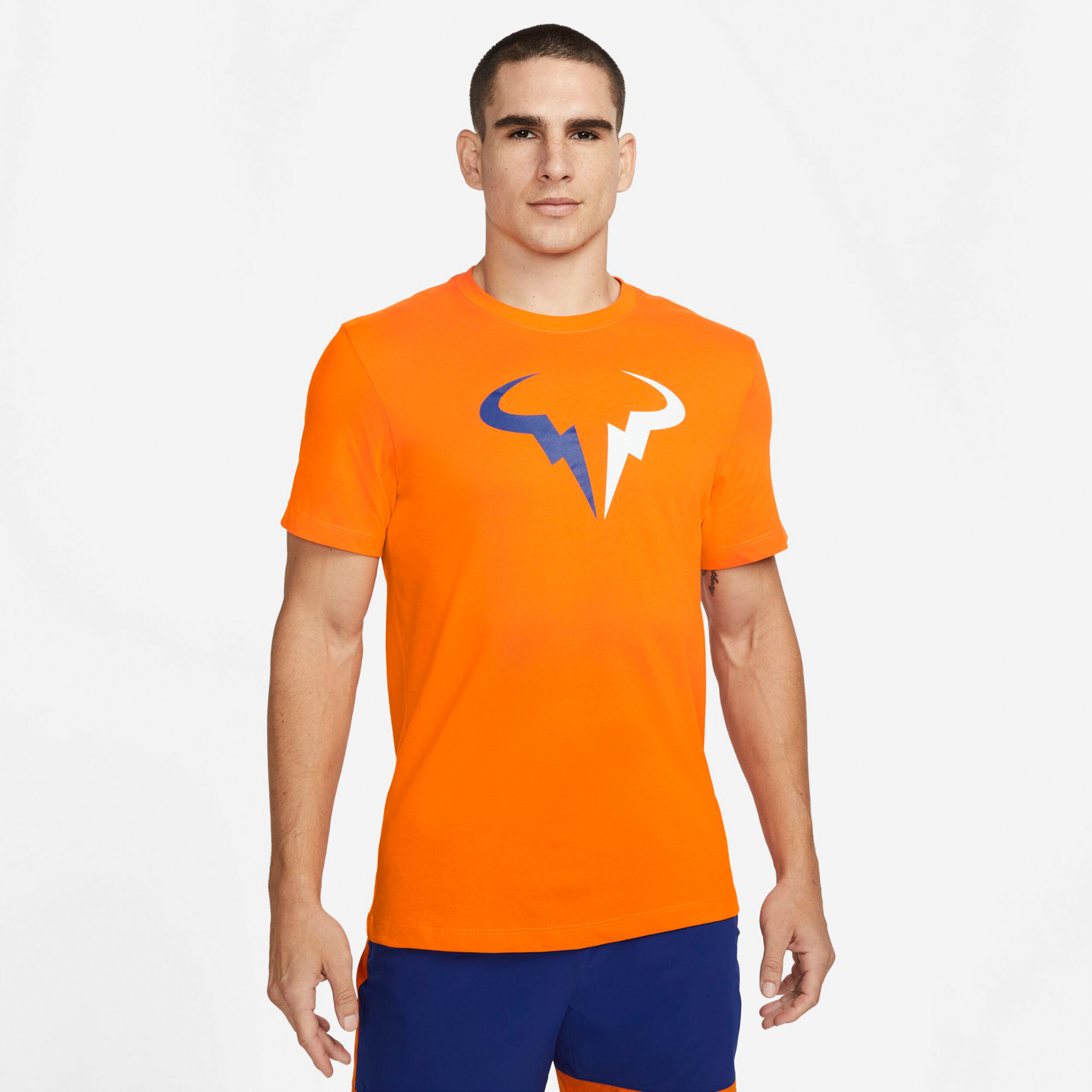 Rafael Nadal Court Dri Fit Essential T Shirt Men Orange Multicoloured