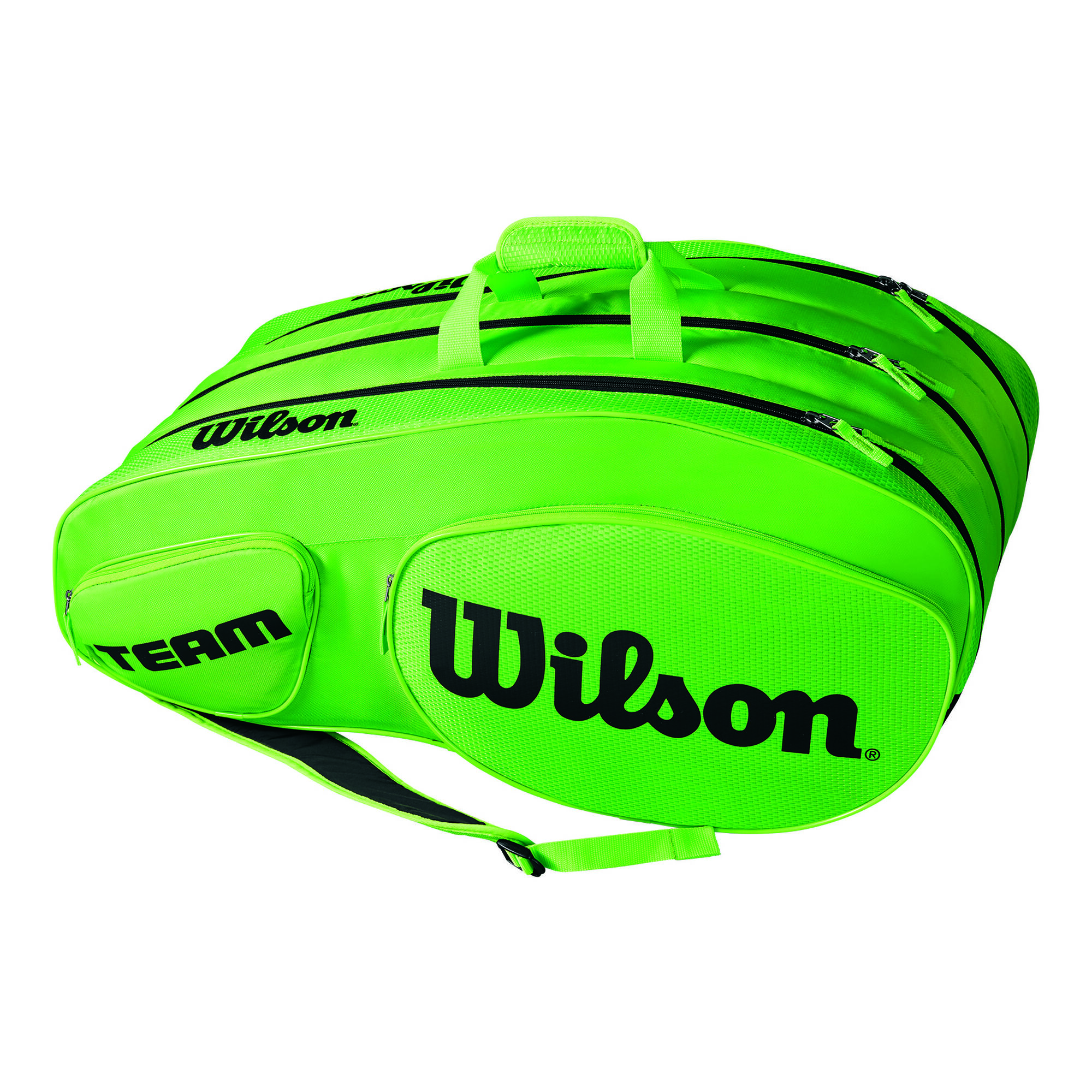 Buy Wilson Team III Racket Bag 12 Pack Green, Black online Tennis