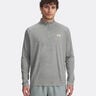Tech Textured Half-Zip Long Sleeve Men-Sage