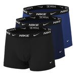 Nike Clothing Nike Everyday Cotton Strech Trunk Boxer Shorts 3 Pack Men-Dark Blue,Blue