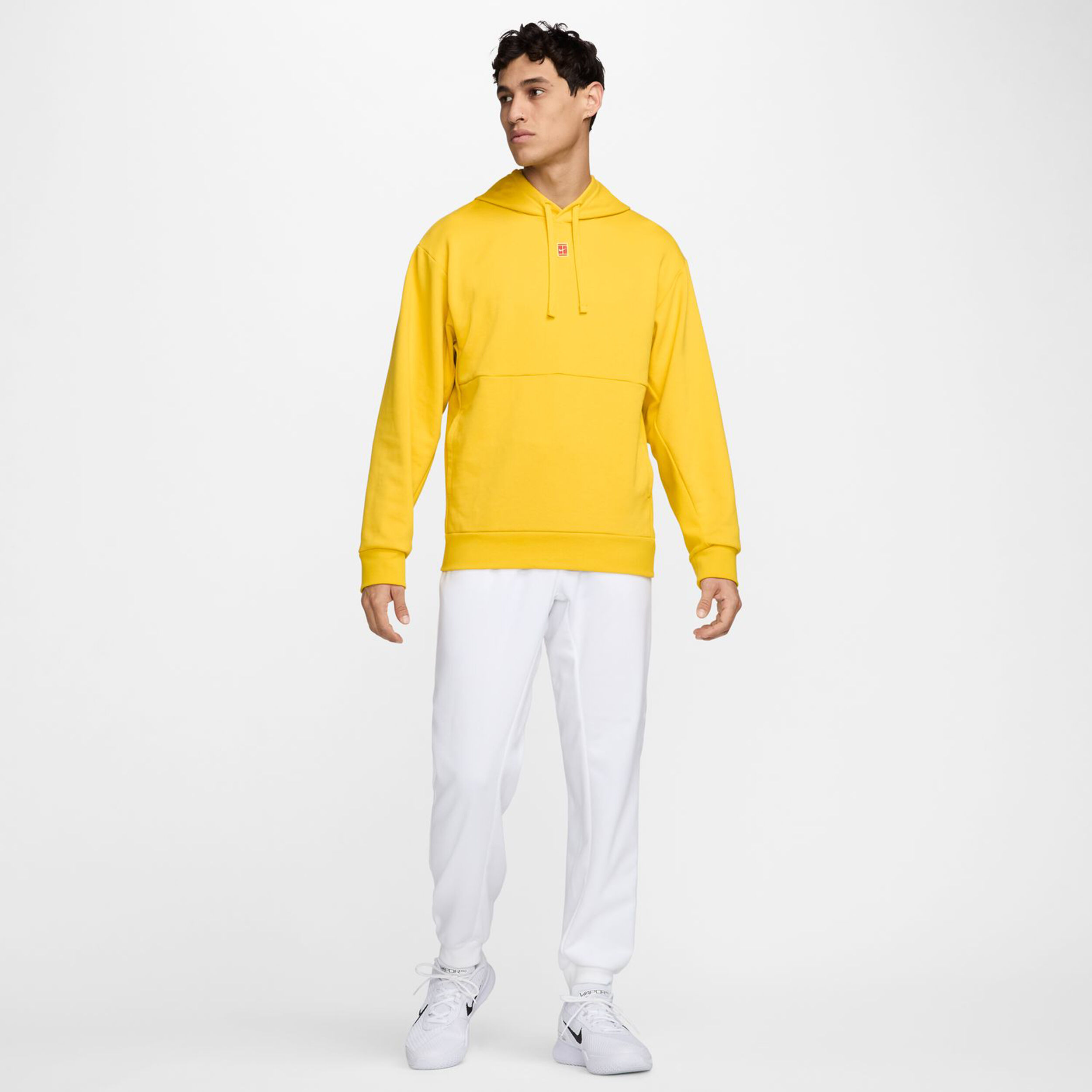 Yellow black and white nike sweatsuit top