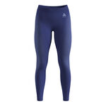 Odlo Running tights Odlo Performance Warm Eco Big Logo Bottom Long Tight Women-blue