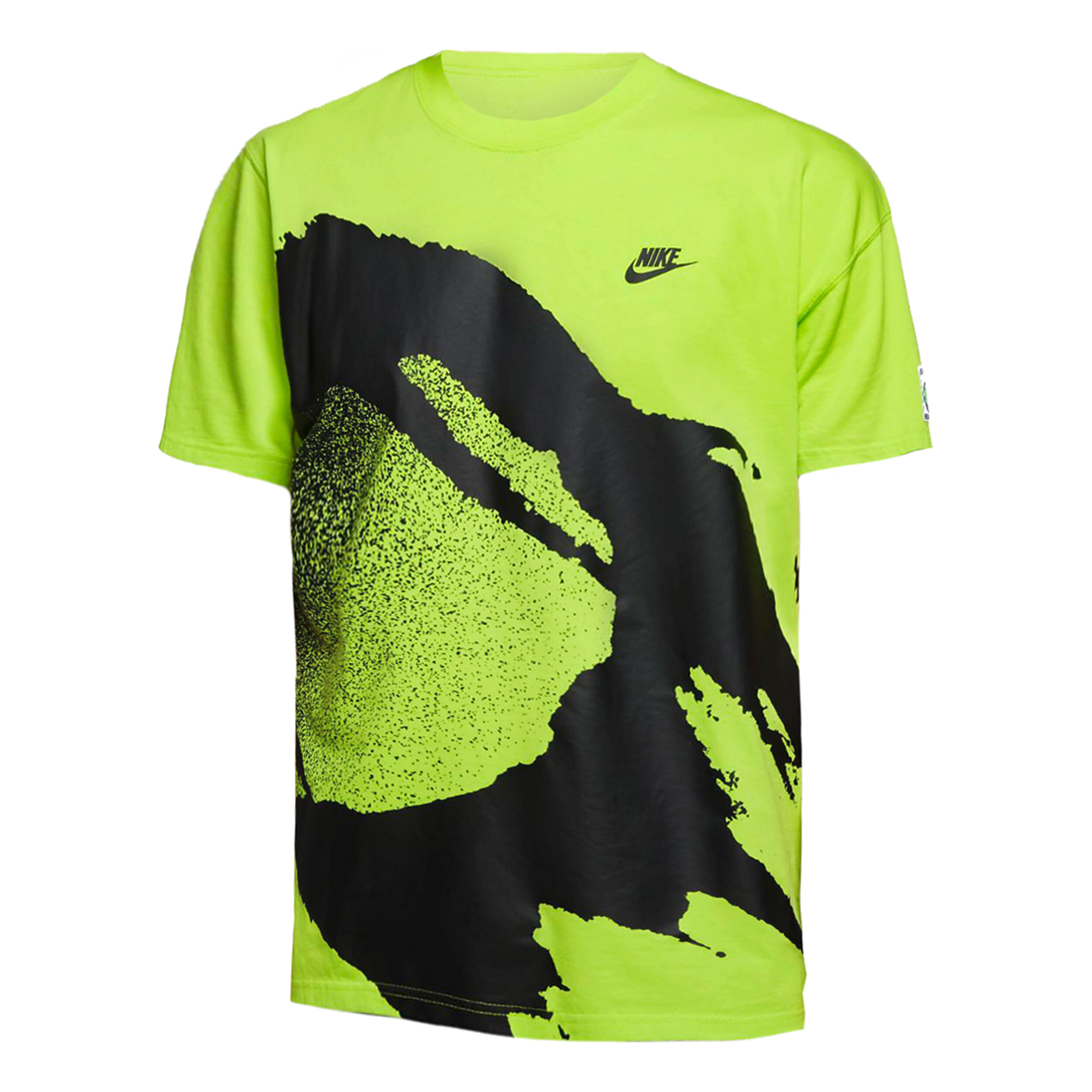 Court Challenge Fireball Oversize T Shirt Men Lime Black