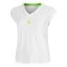 Wild Volley T-Shirt Women-White,Neon Green