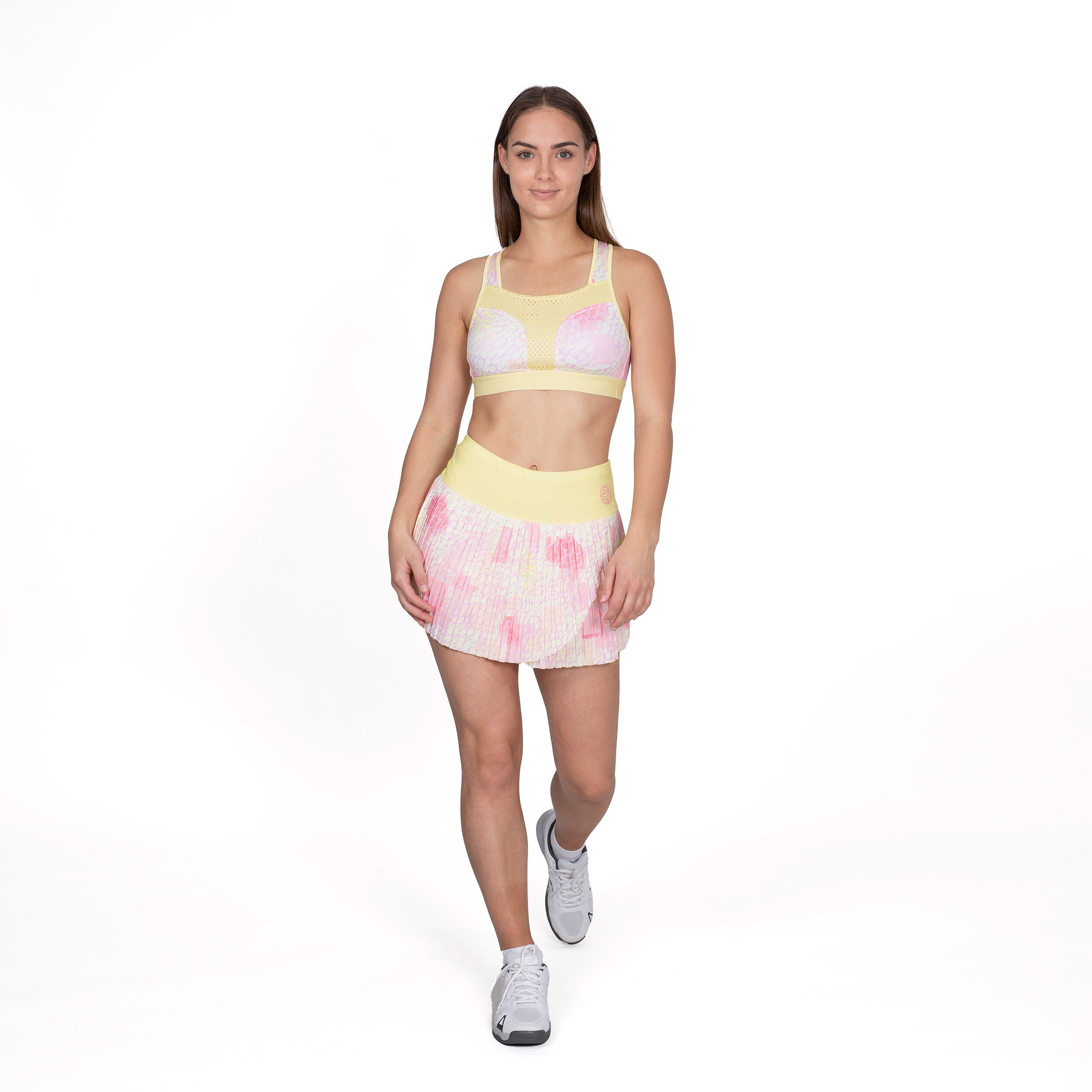 Lowey Tech Plissee Skirt Women Yellow Pink