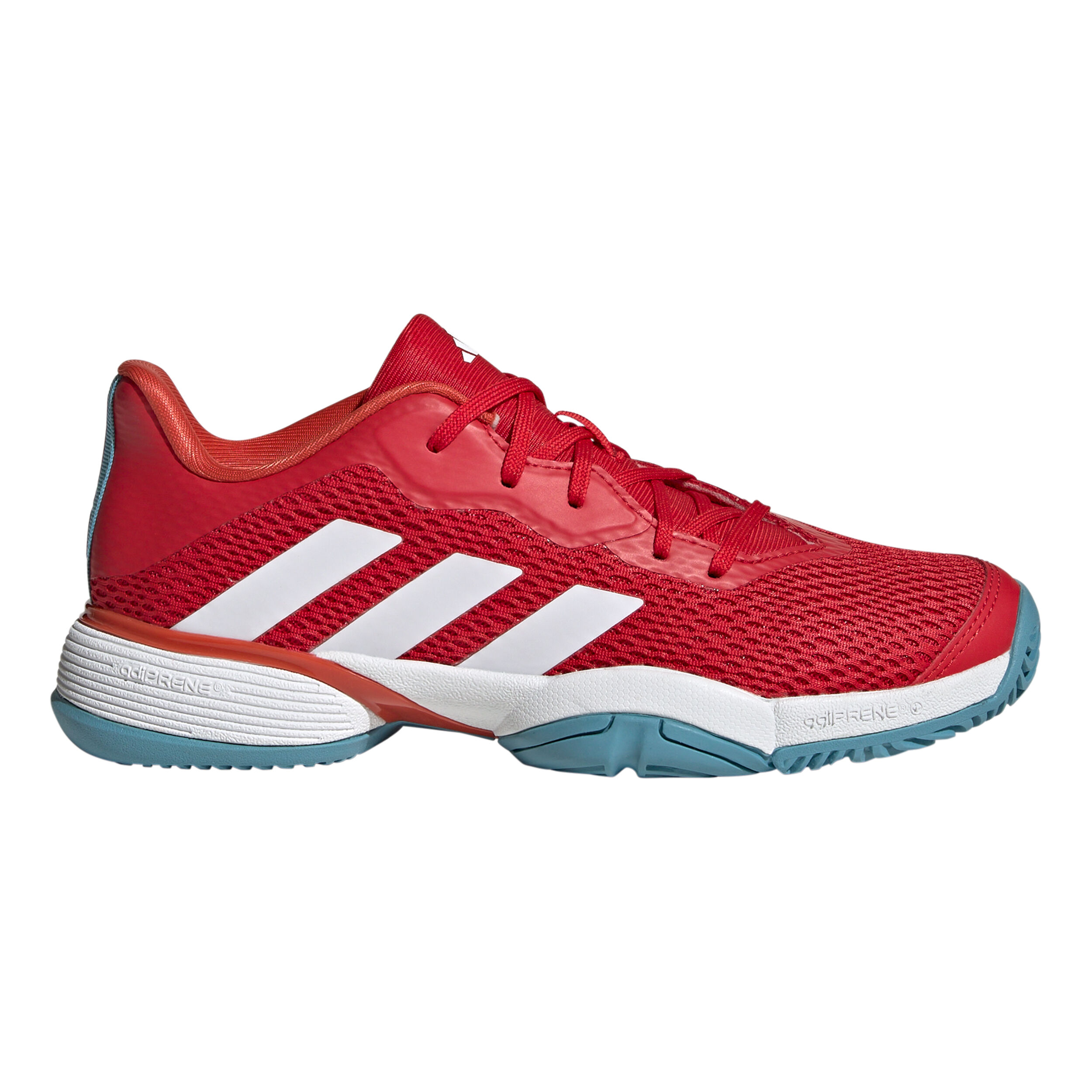 Buy adidas Barricade All Court Shoe Kids Red White online