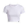 Ua Rival Rib Baby Tee-Blk