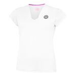 BIDI BADU Clothing BIDI BADU Crew V-Neck T-Shirt Women-White