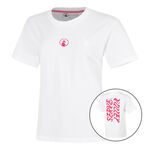 Quiet Please Clothing Quiet Please Create Wavy Boyfriend T-Shirt Women-White,Pink