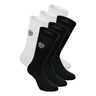 Don Carlito XXL Crew Move Sports Socks 6 Pack-Black,White