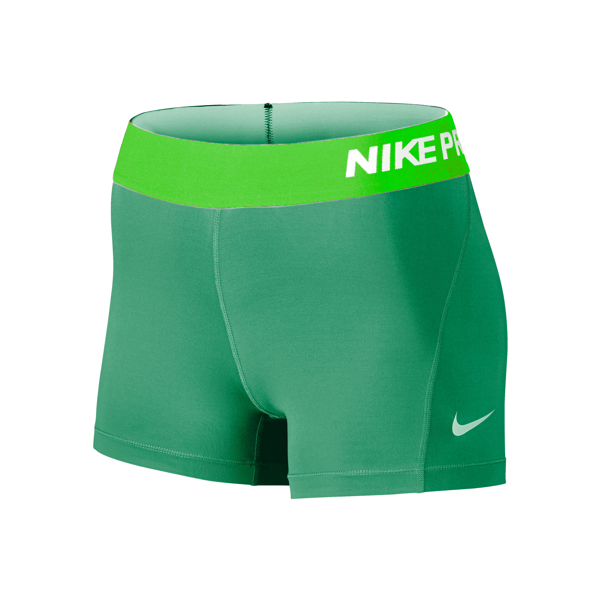 nike pro green shorts