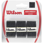 Wilson Overgrips Wilson Advantage Overgrip 3 Pack-Black
