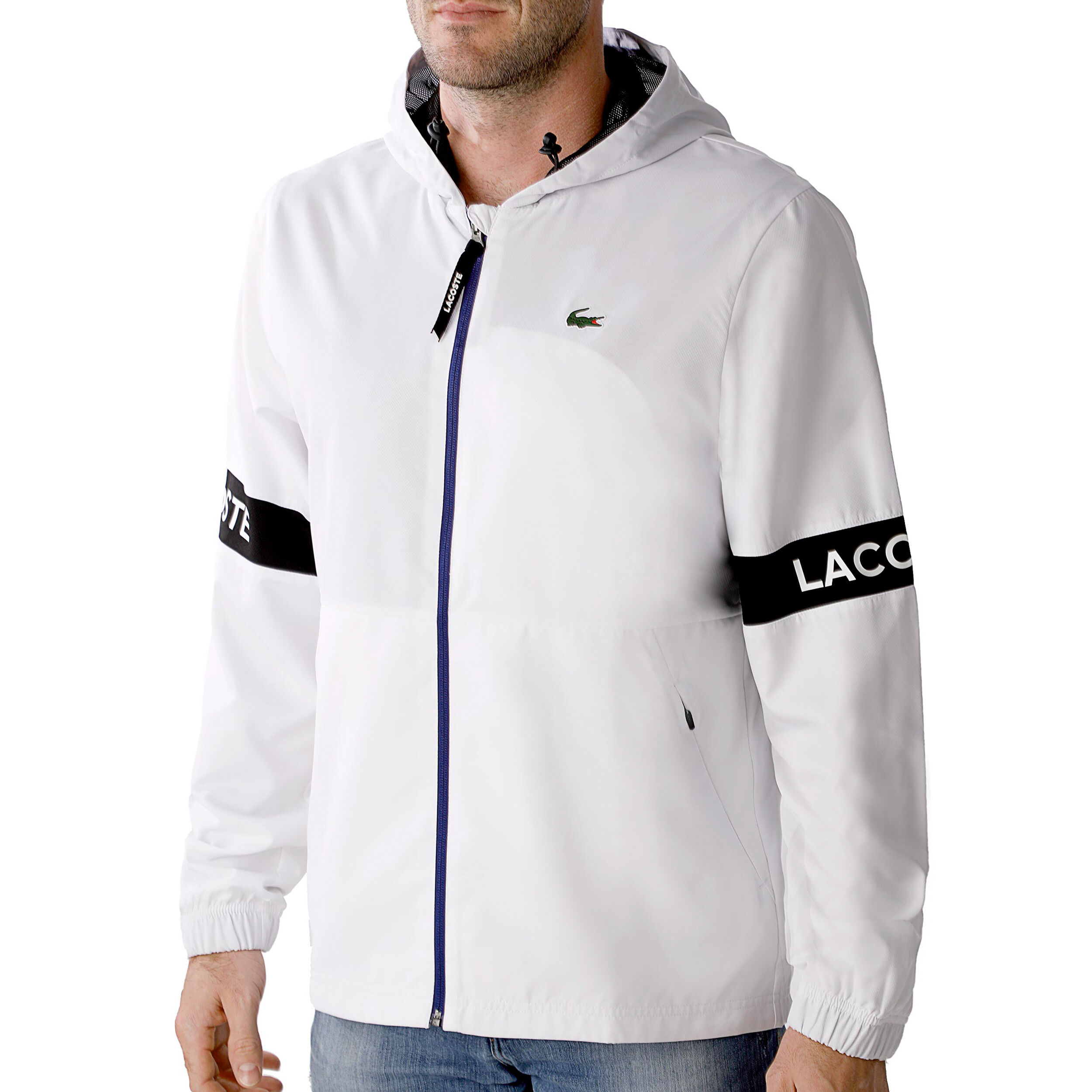 Training Jacket Men White Black