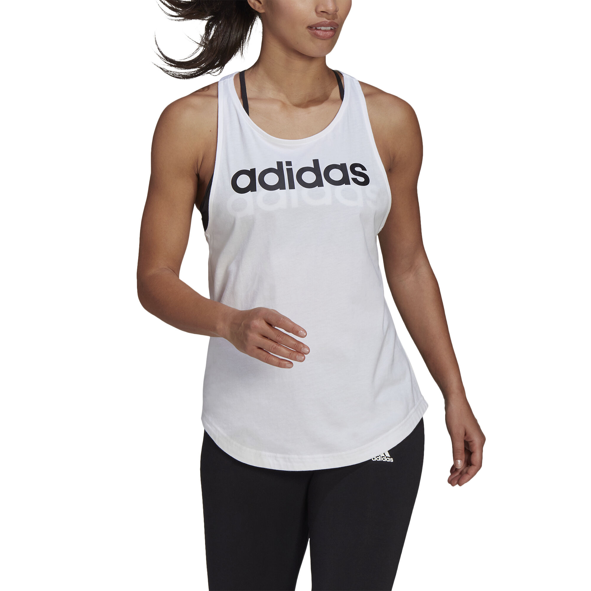 Buy adidas Linear Tank Top Women White Black online Tennis Point UK